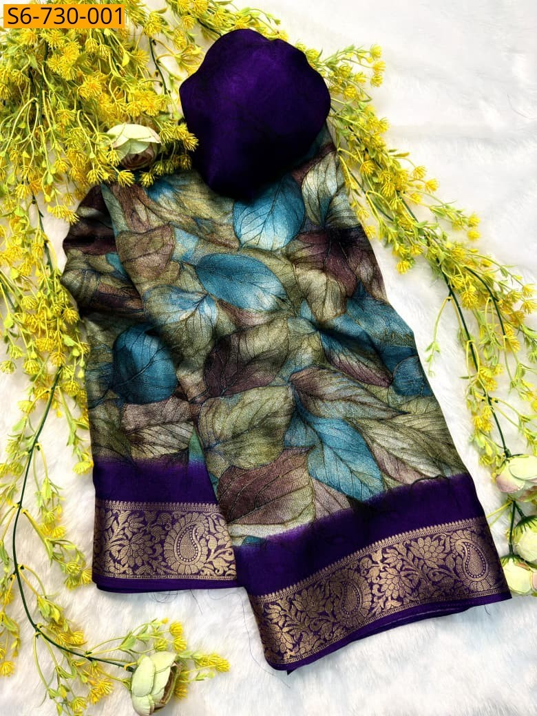 Multi Color Fancy Marshmellow Saree