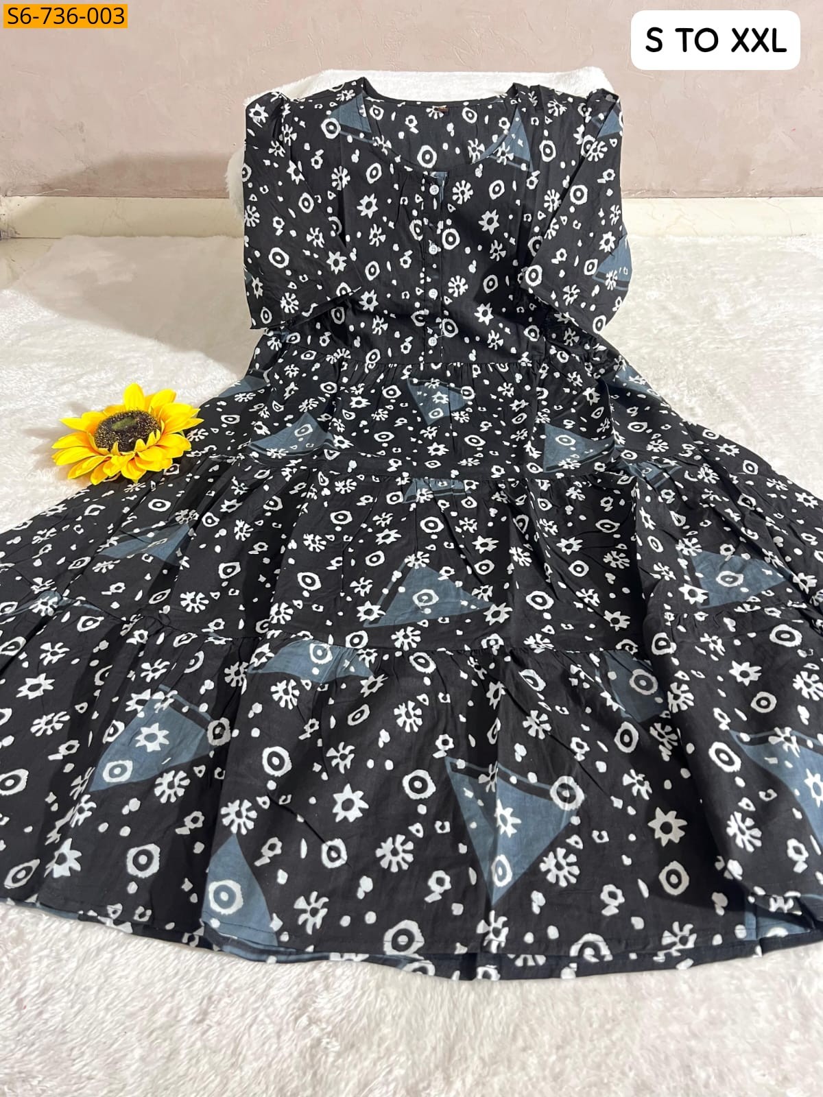Black Cotton Maxi