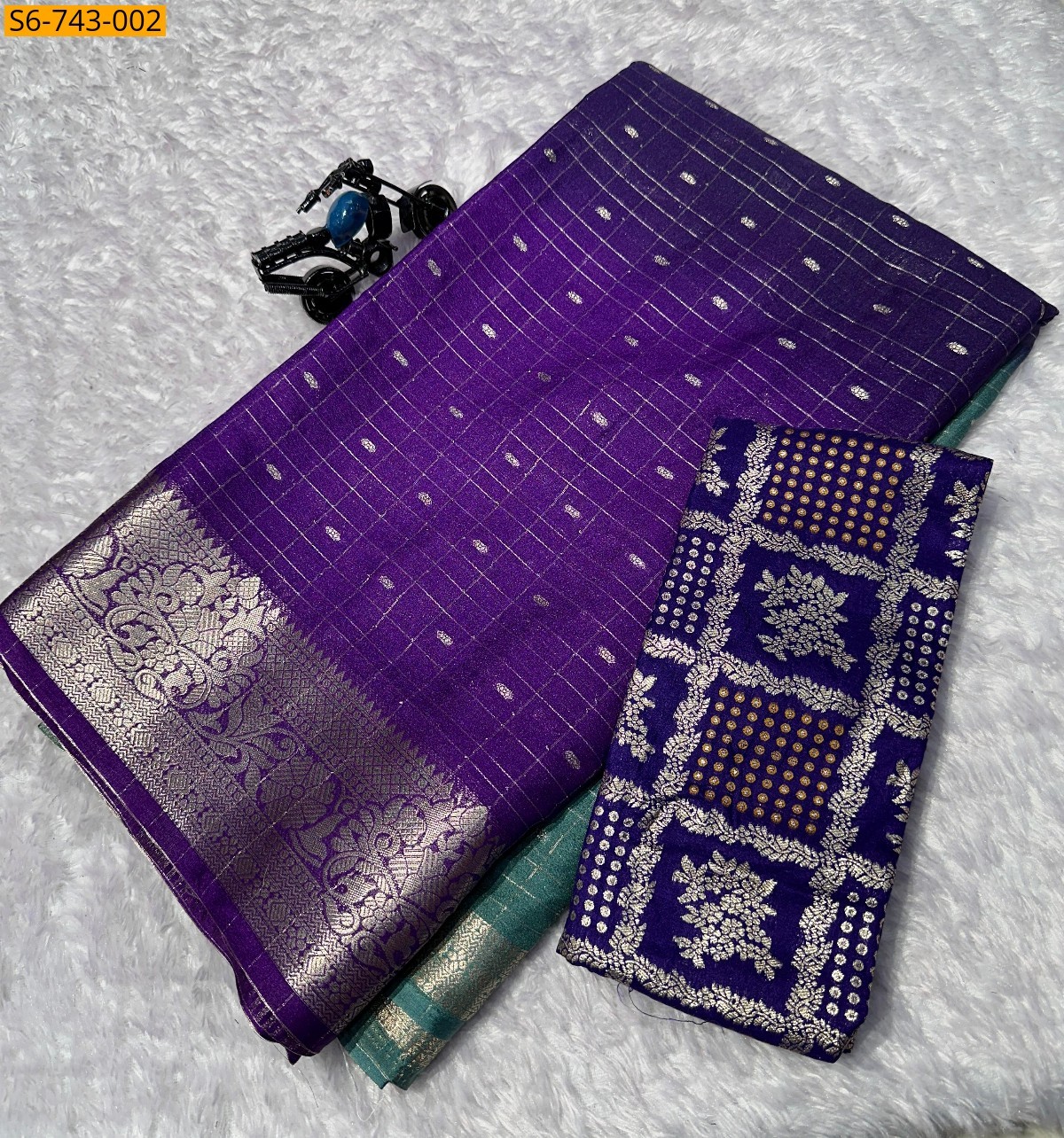 Violet Fancy Georgette Saree