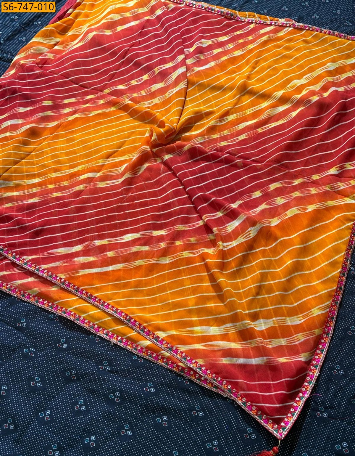 Multi Color Fancy Georgette Saree