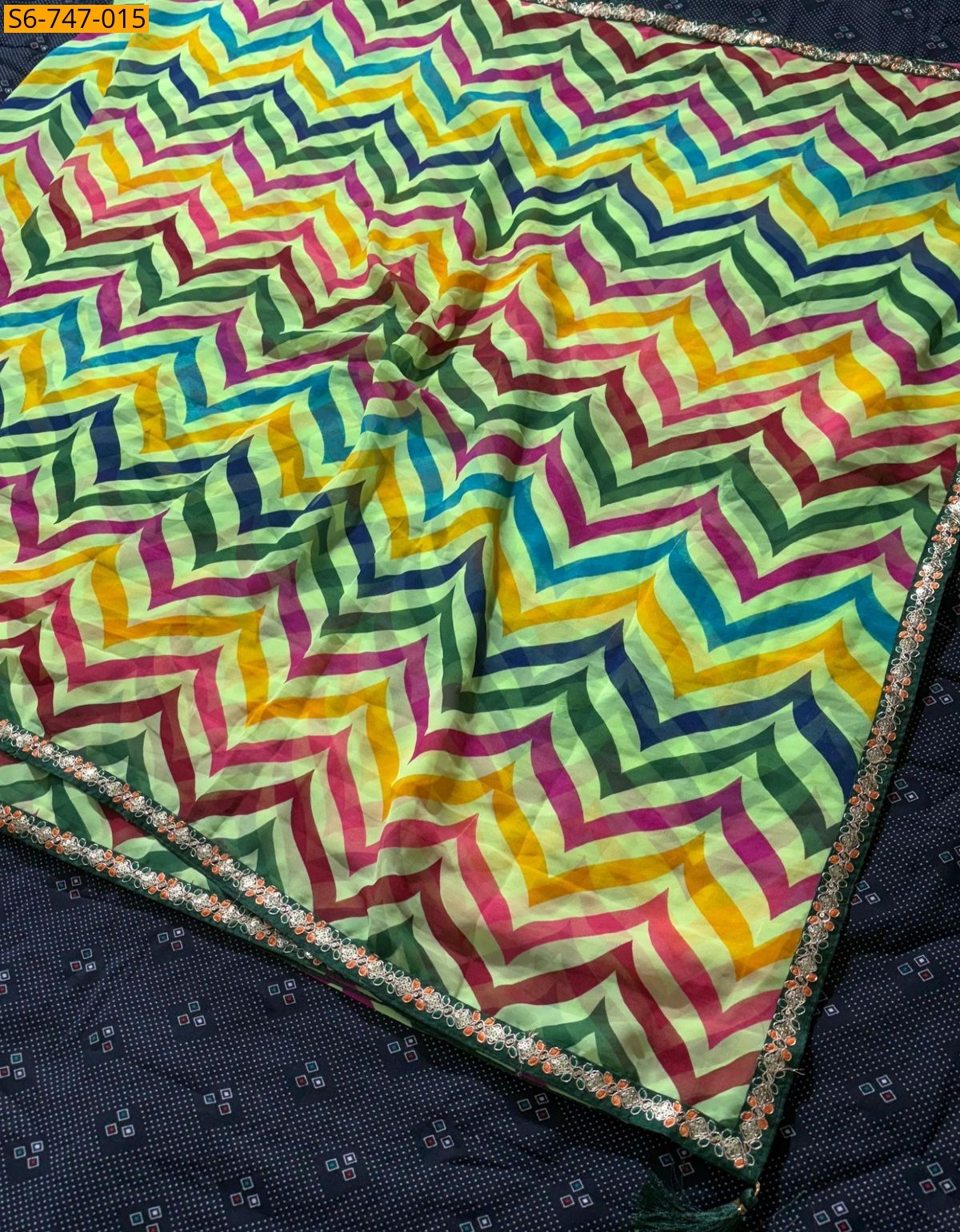 Multi Color Fancy Georgette Saree