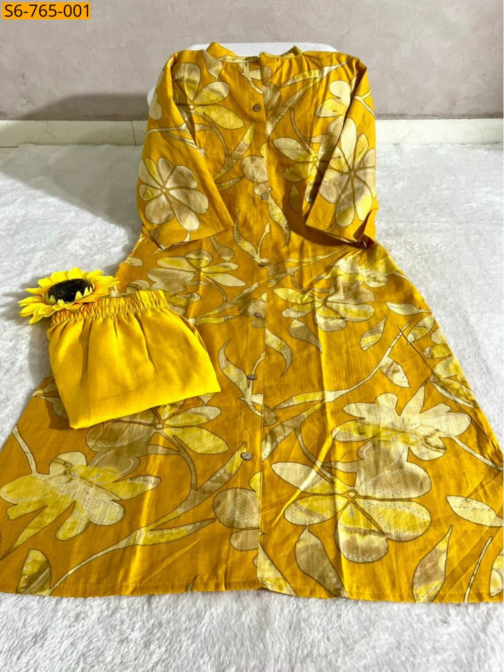 Cotton Aline Kurti With Pant