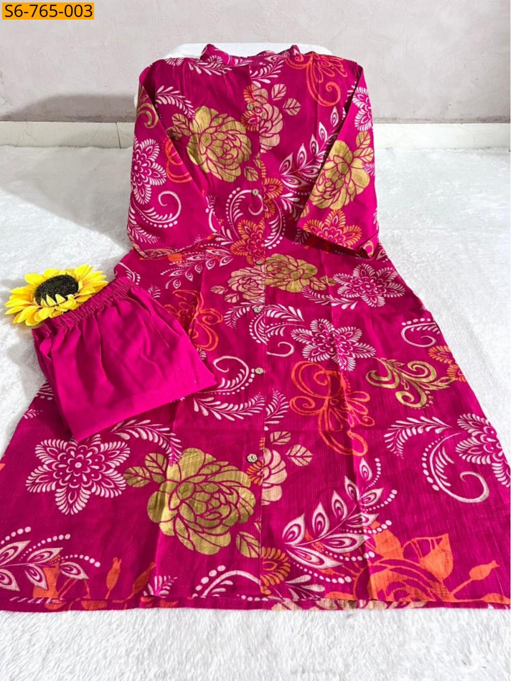 Cotton Aline Kurti With Pant