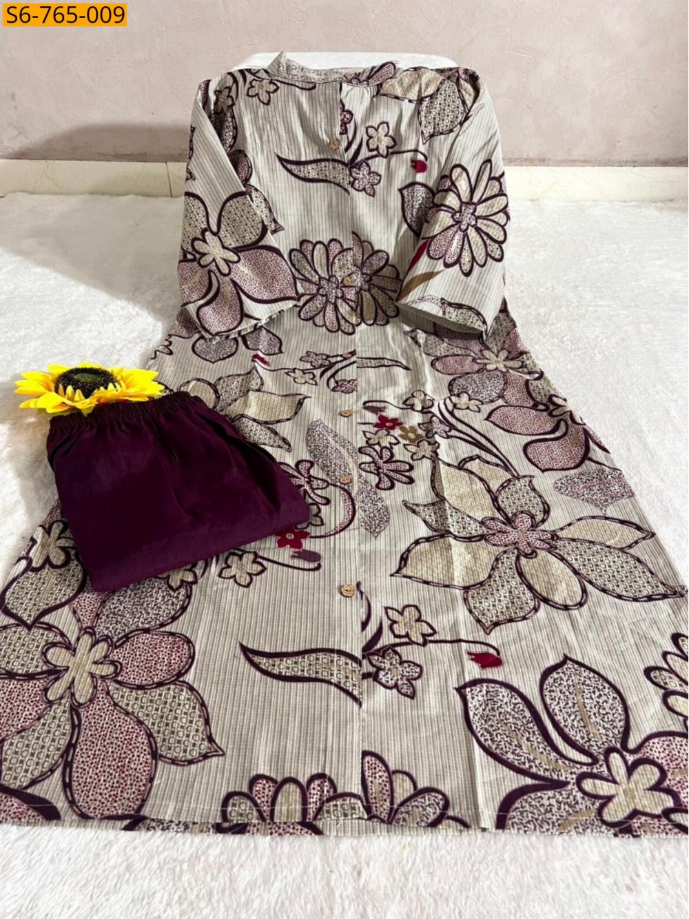 Cotton Aline Kurti With Pant