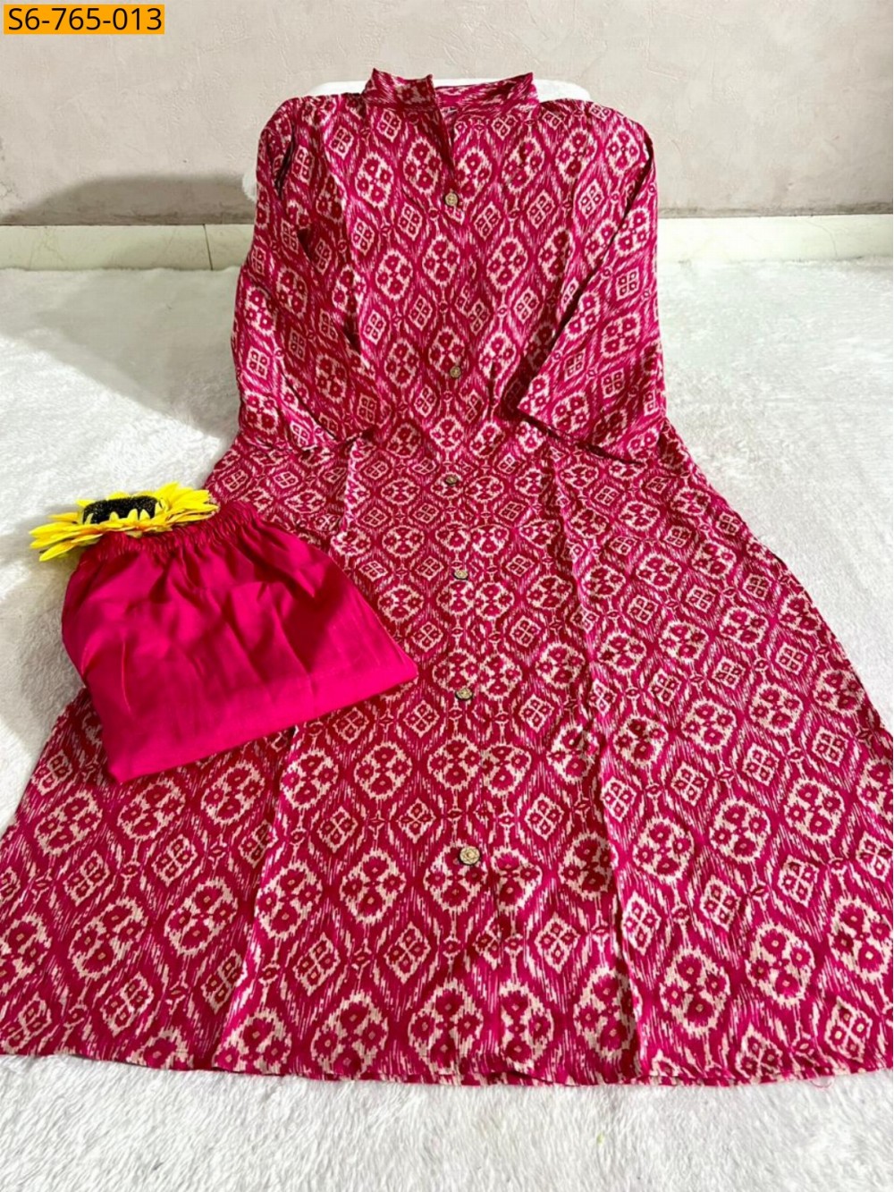 Cotton Aline Kurti With Pant