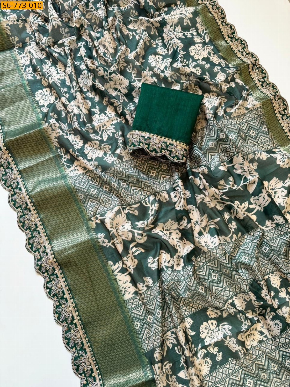 Green Fancy Dola Banarasi silk sarees