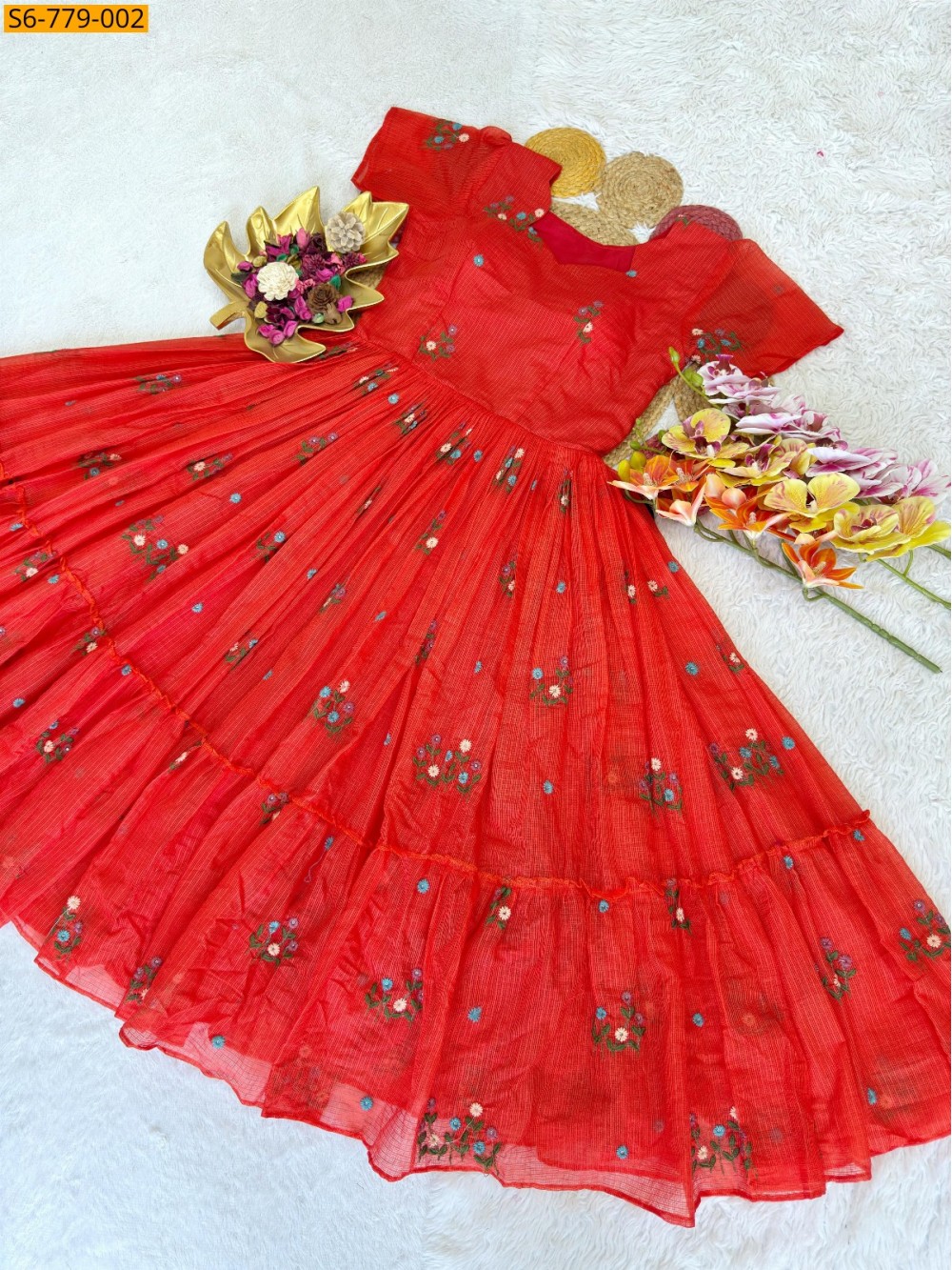 Fancy Kota Checks Gown