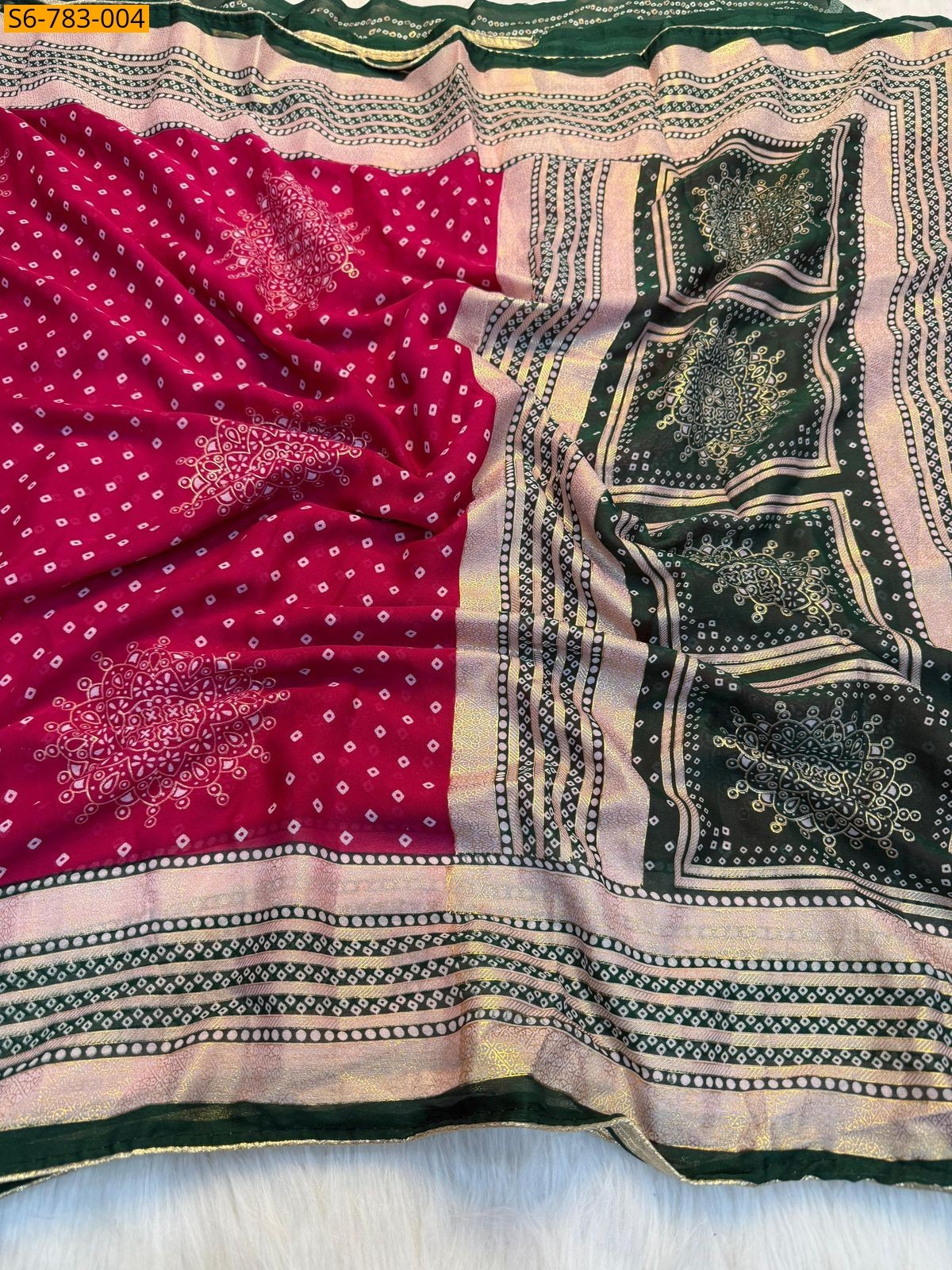Pink Fancy Soft Dola Silk Saree