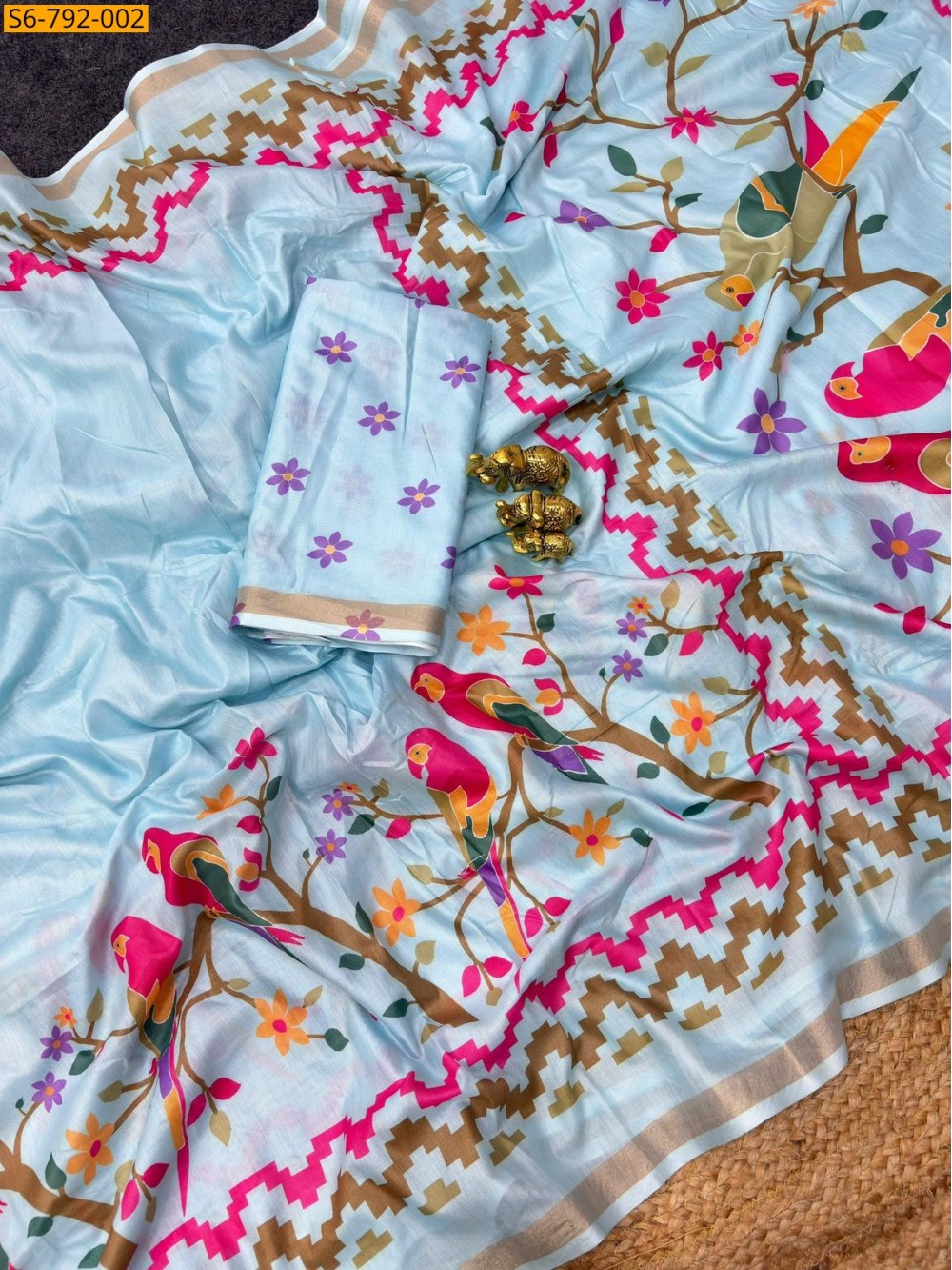 Fancy Soft Mulmul Cotton Saree