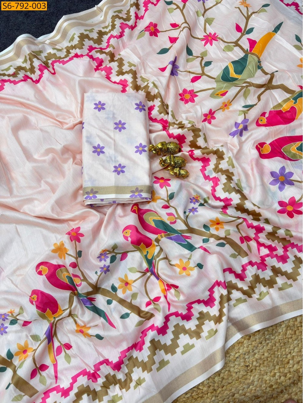 Fancy Soft Mulmul Cotton Saree