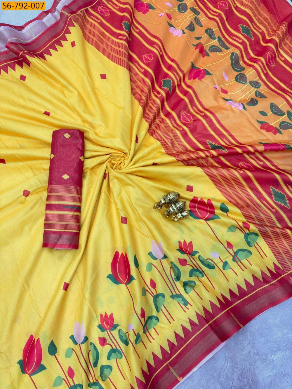 Fancy Soft Mulmul Cotton Saree