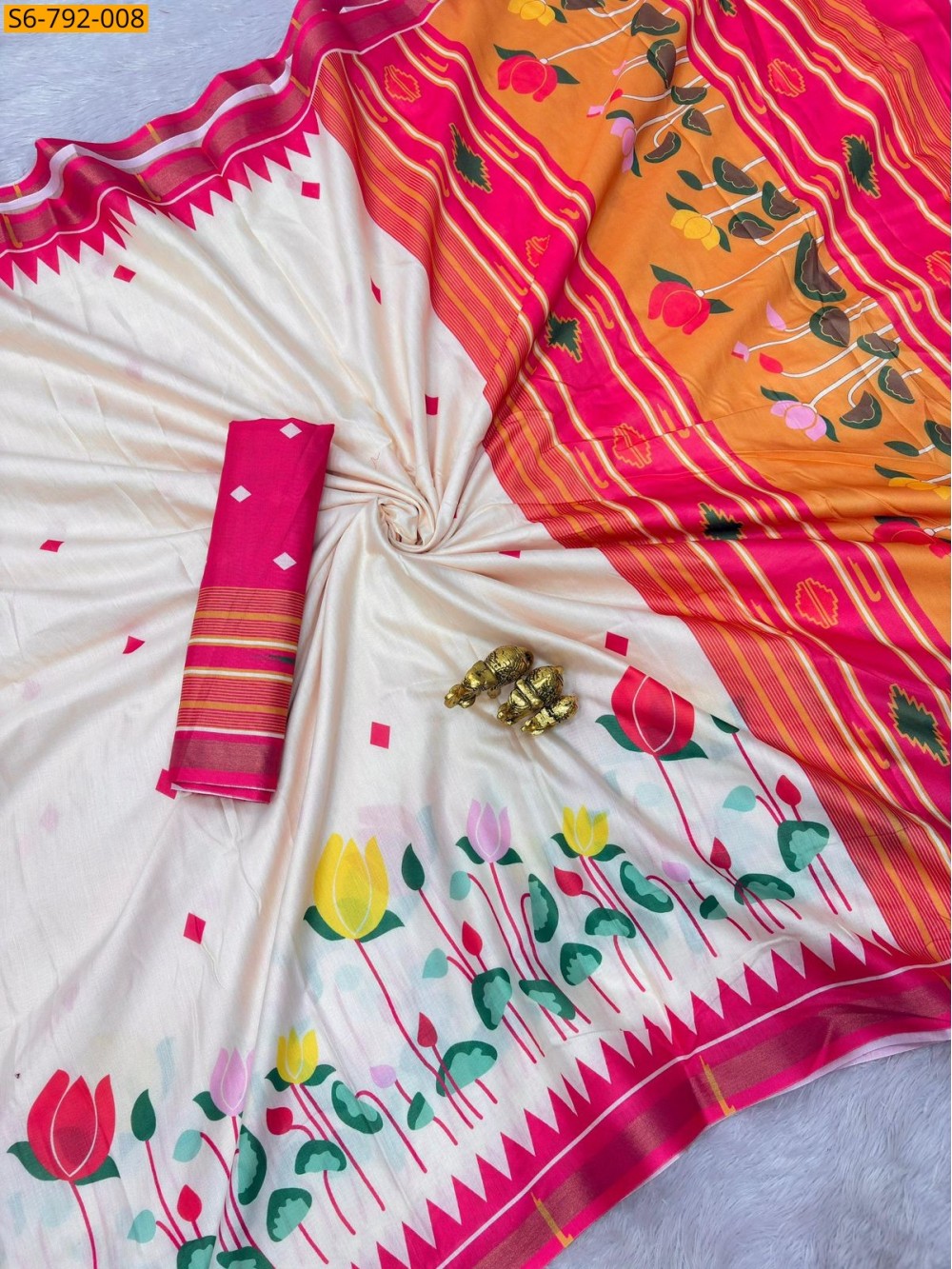 Fancy Soft Mulmul Cotton Saree