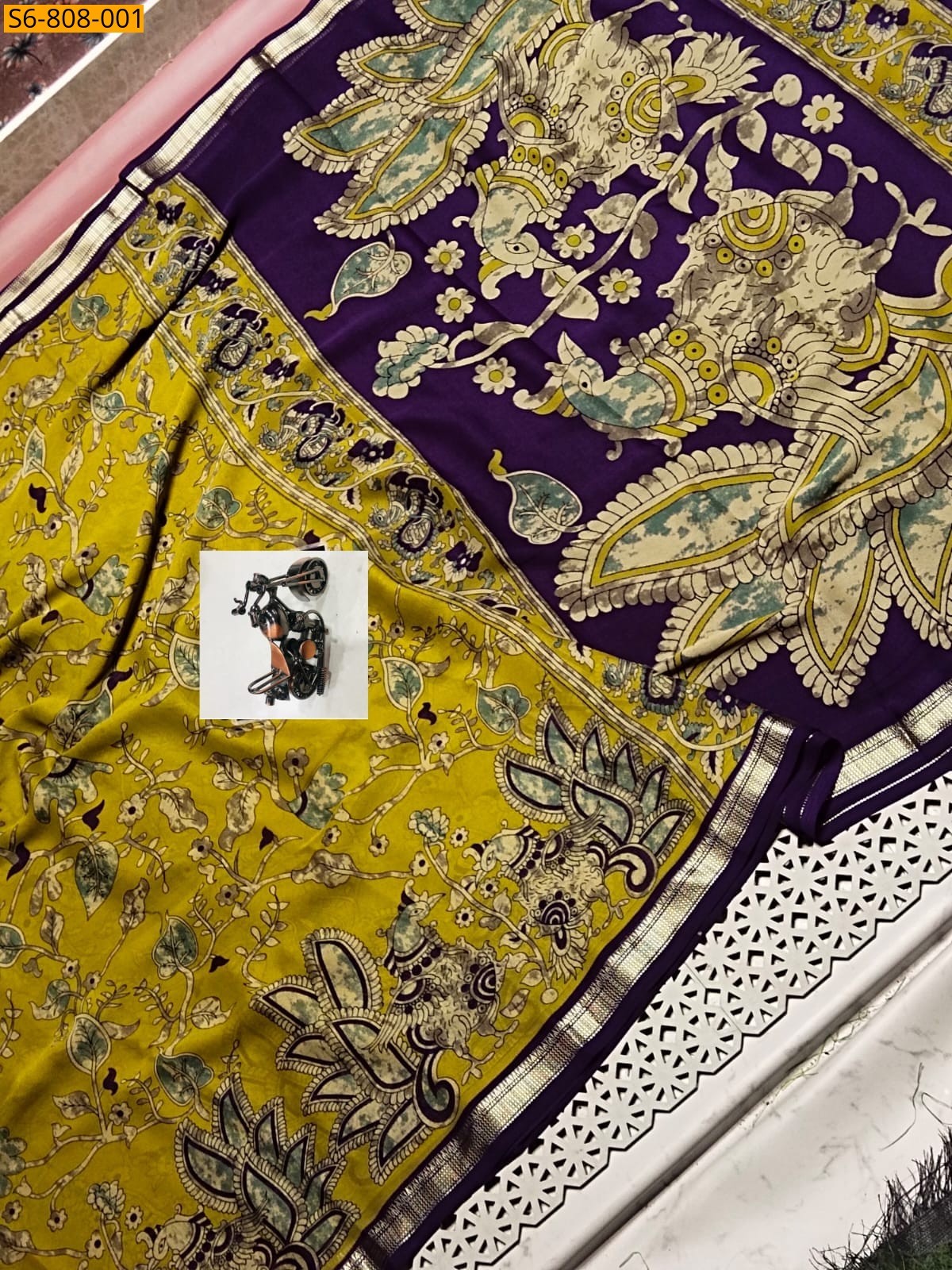 Light Green Fancy georgette Saree