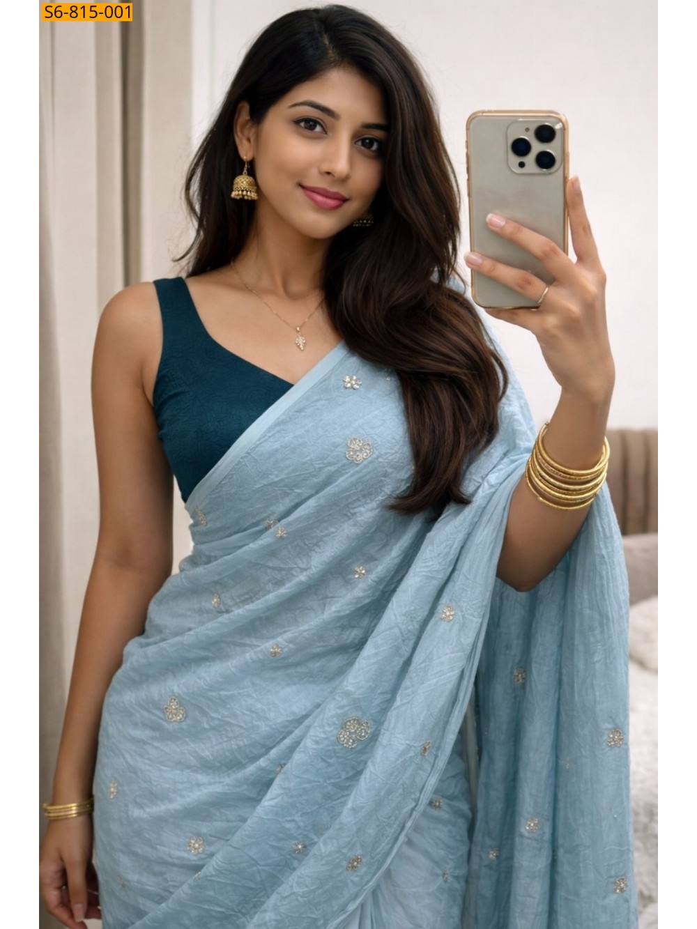 Fancy Rangoli Crush Saree