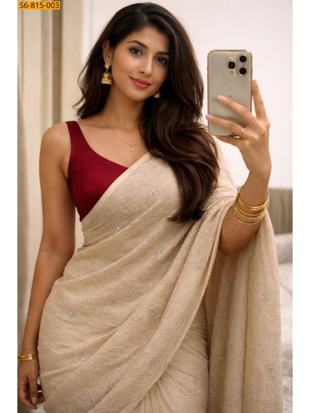 Fancy Rangoli Crush Saree