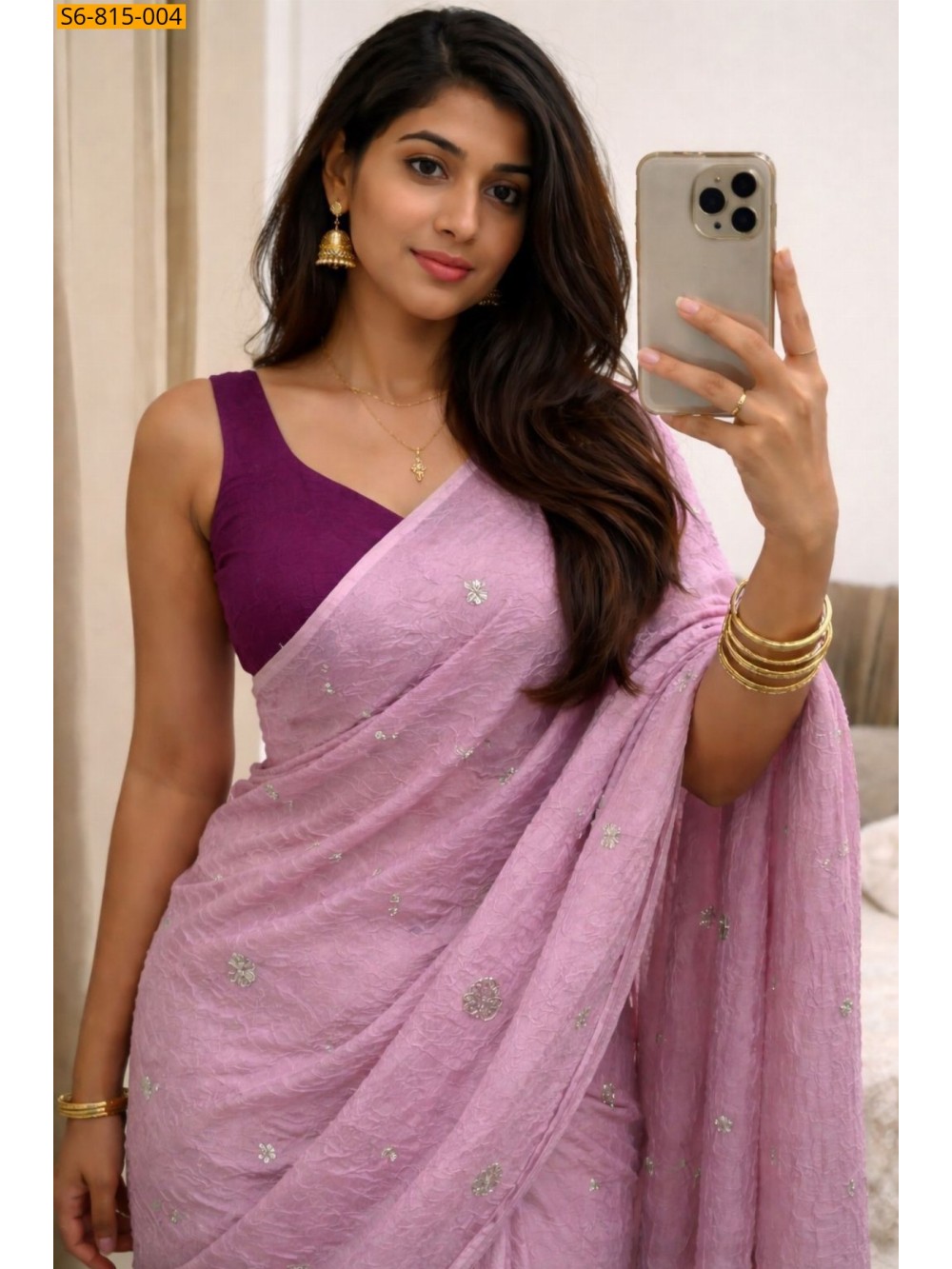 Fancy Rangoli Crush Saree