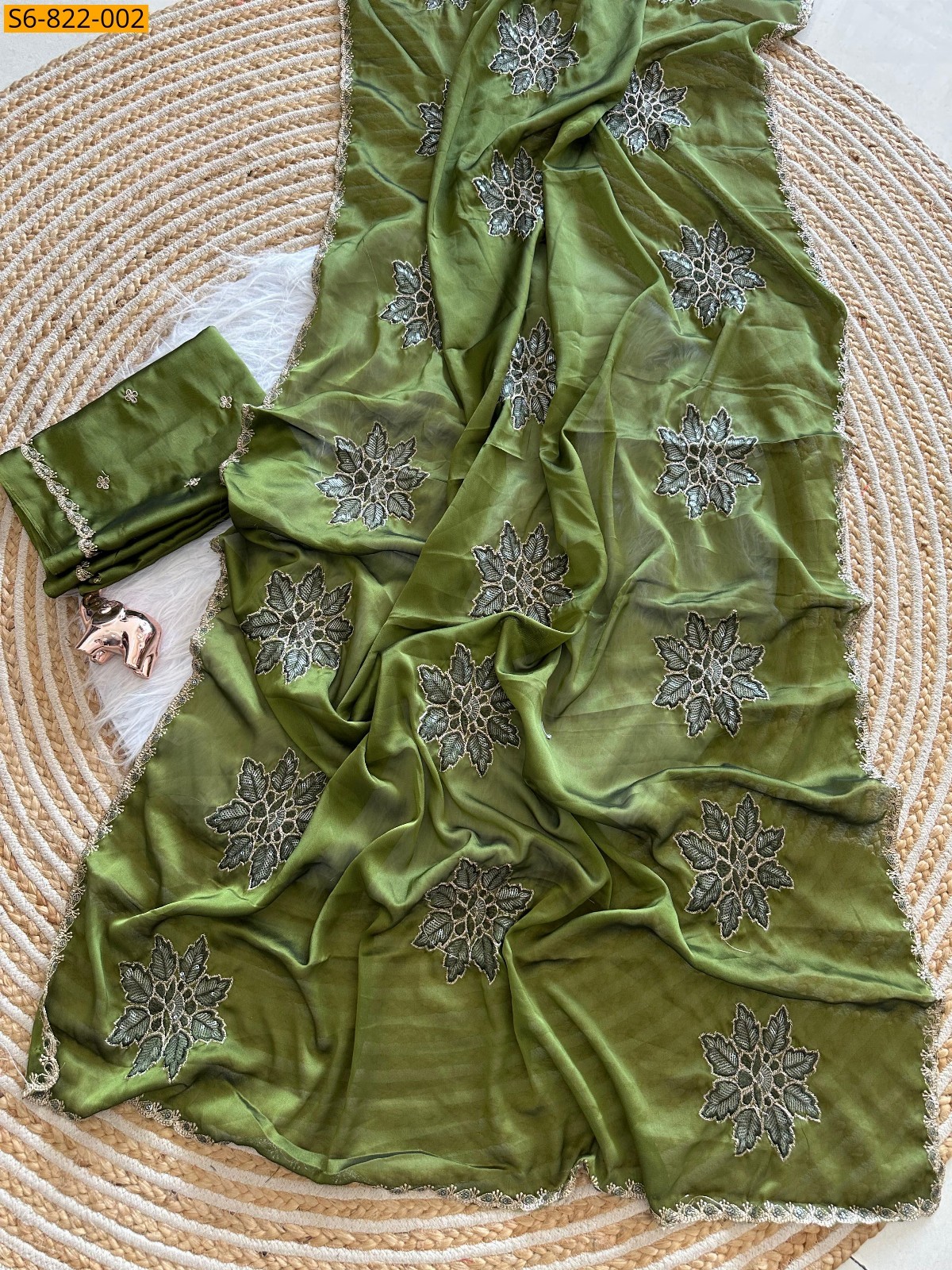 Green Fancy Rangoli Silk Saree