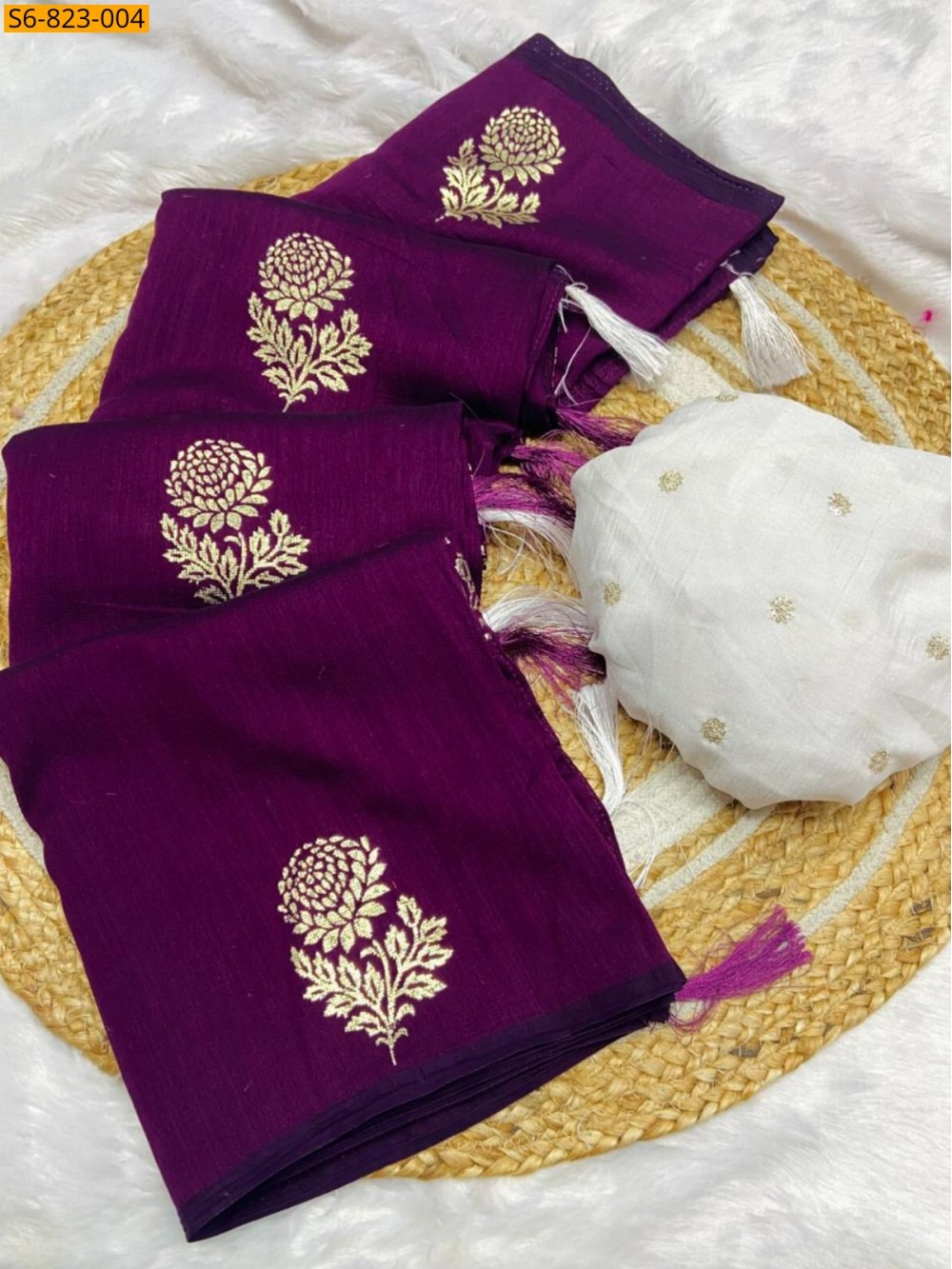 Fancy Blooming Vichitra Silk sarees