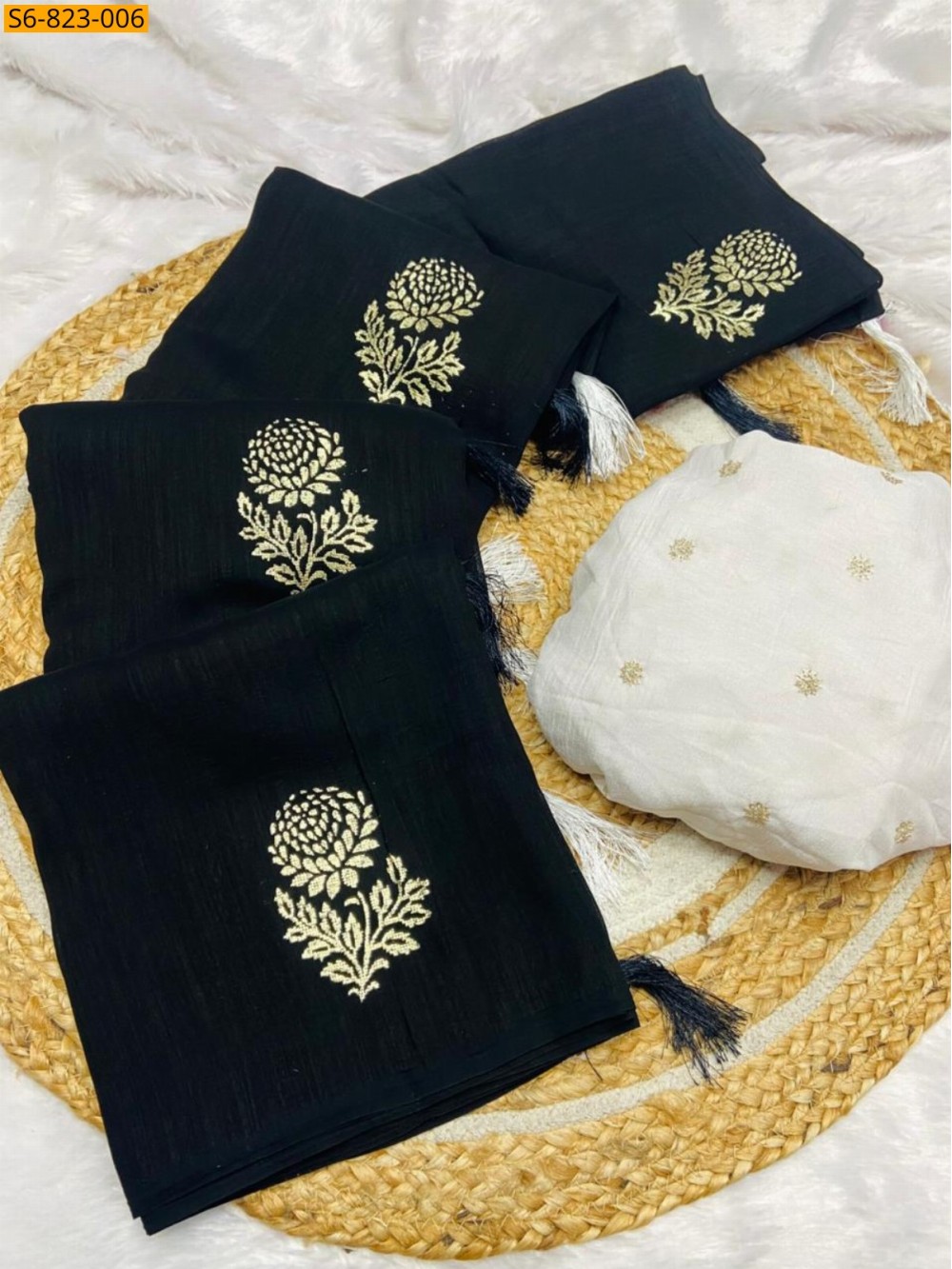 Fancy Blooming Vichitra Silk sarees