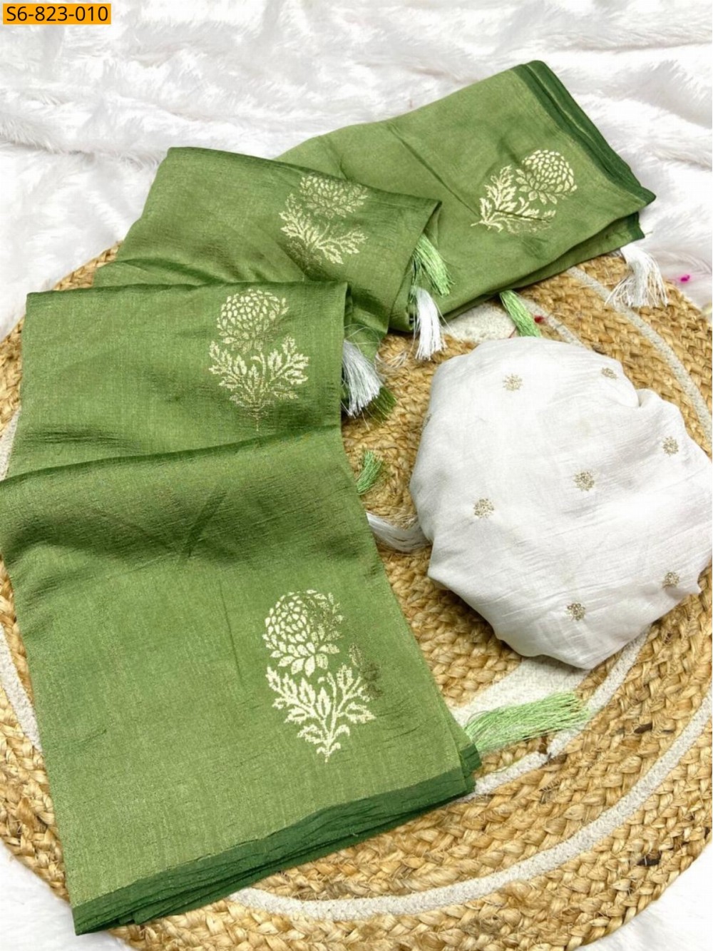 Fancy Blooming Vichitra Silk sarees