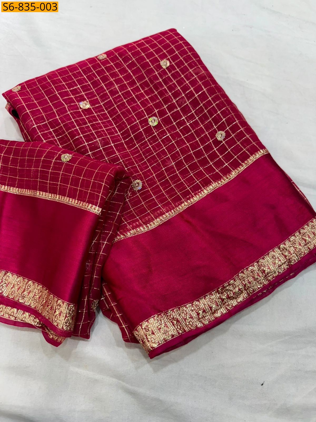 Pink Fancy Viscose georgette sarees