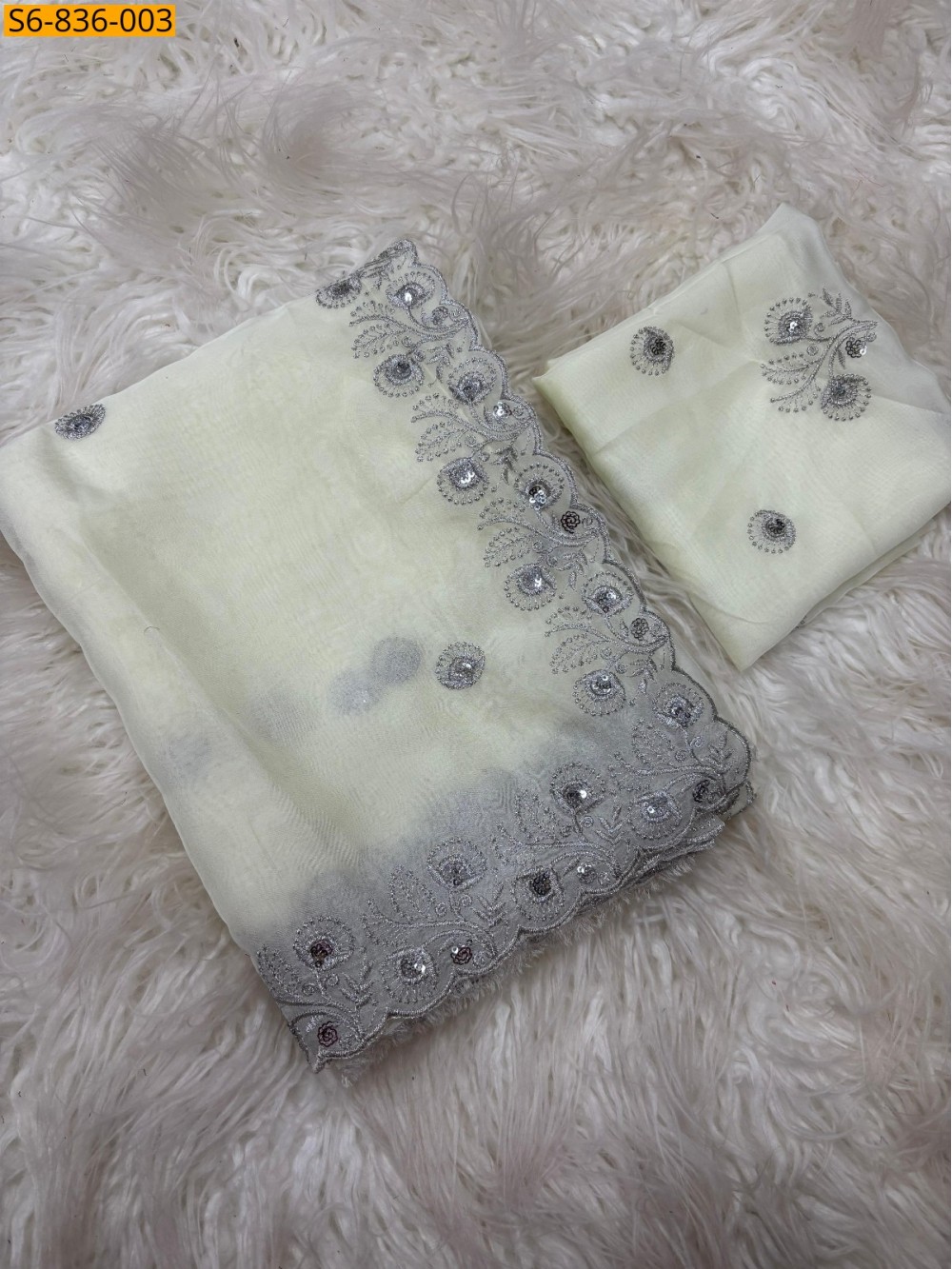 Fancy organza sarees