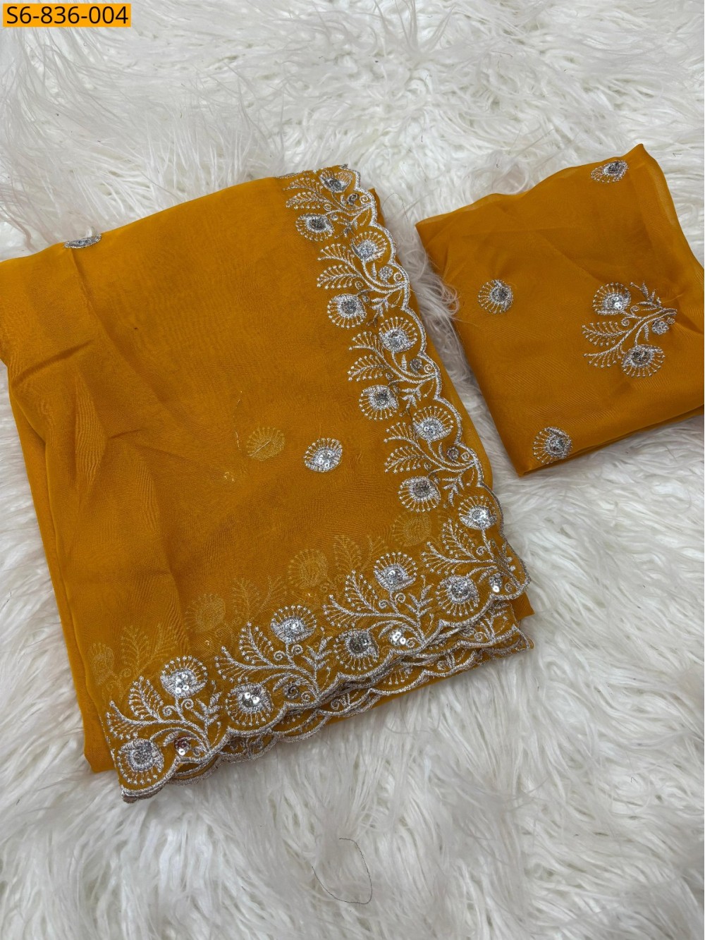 Fancy organza sarees