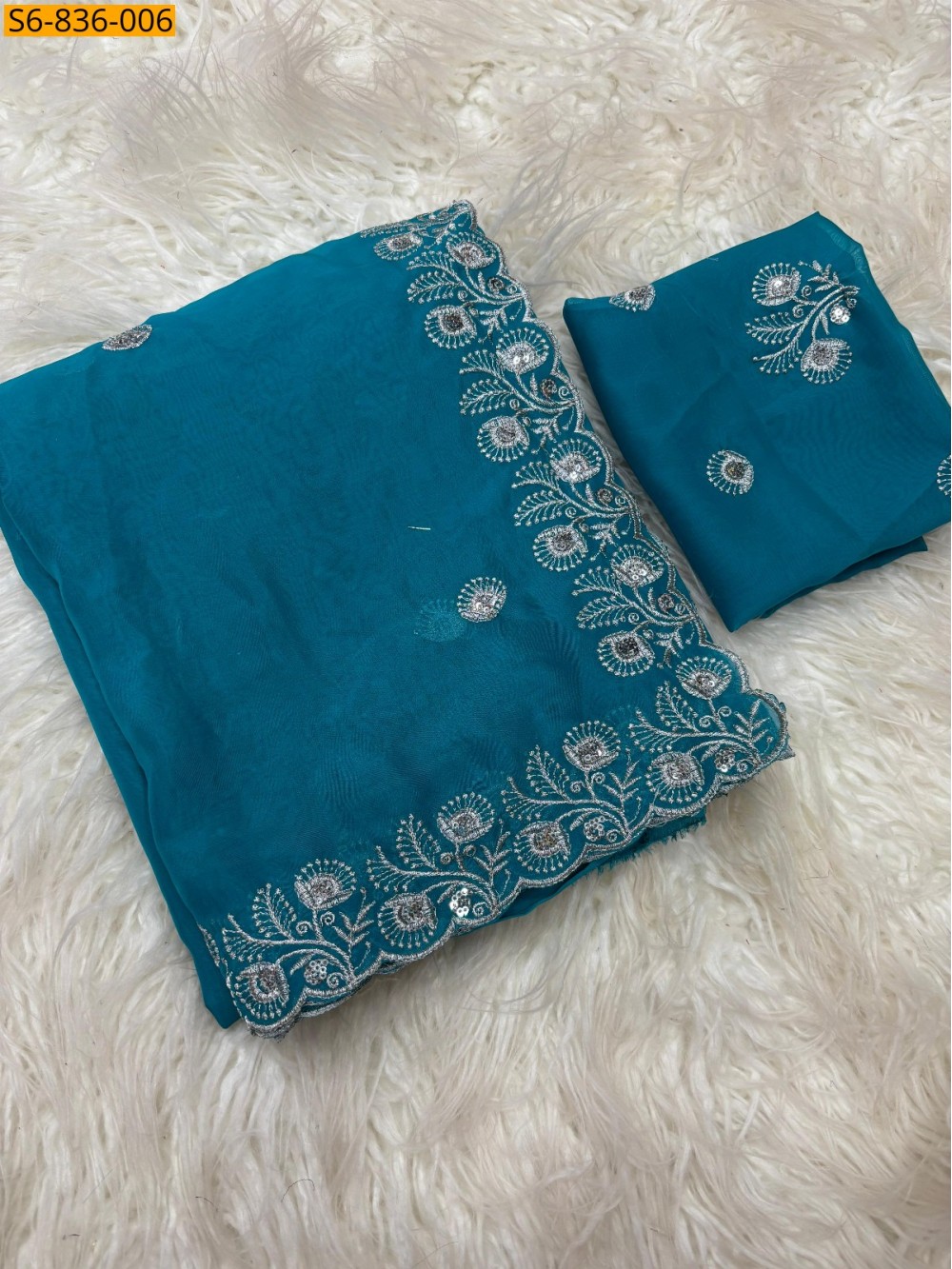 Fancy organza sarees