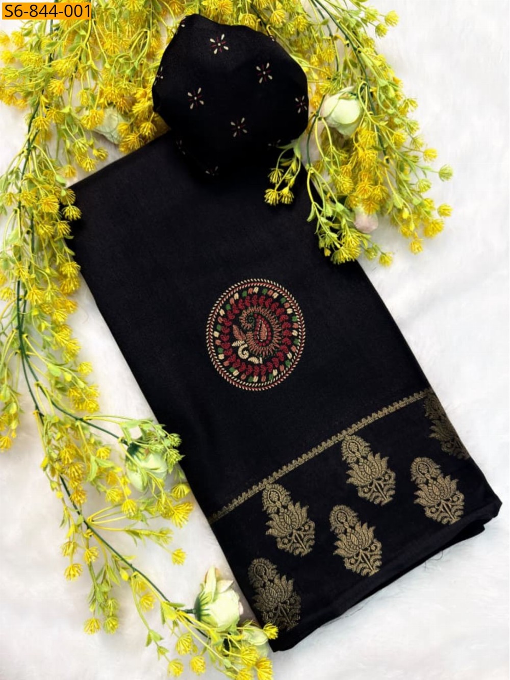 Black Fancy marsh mellow saree Black Fancy marsh mellow saree