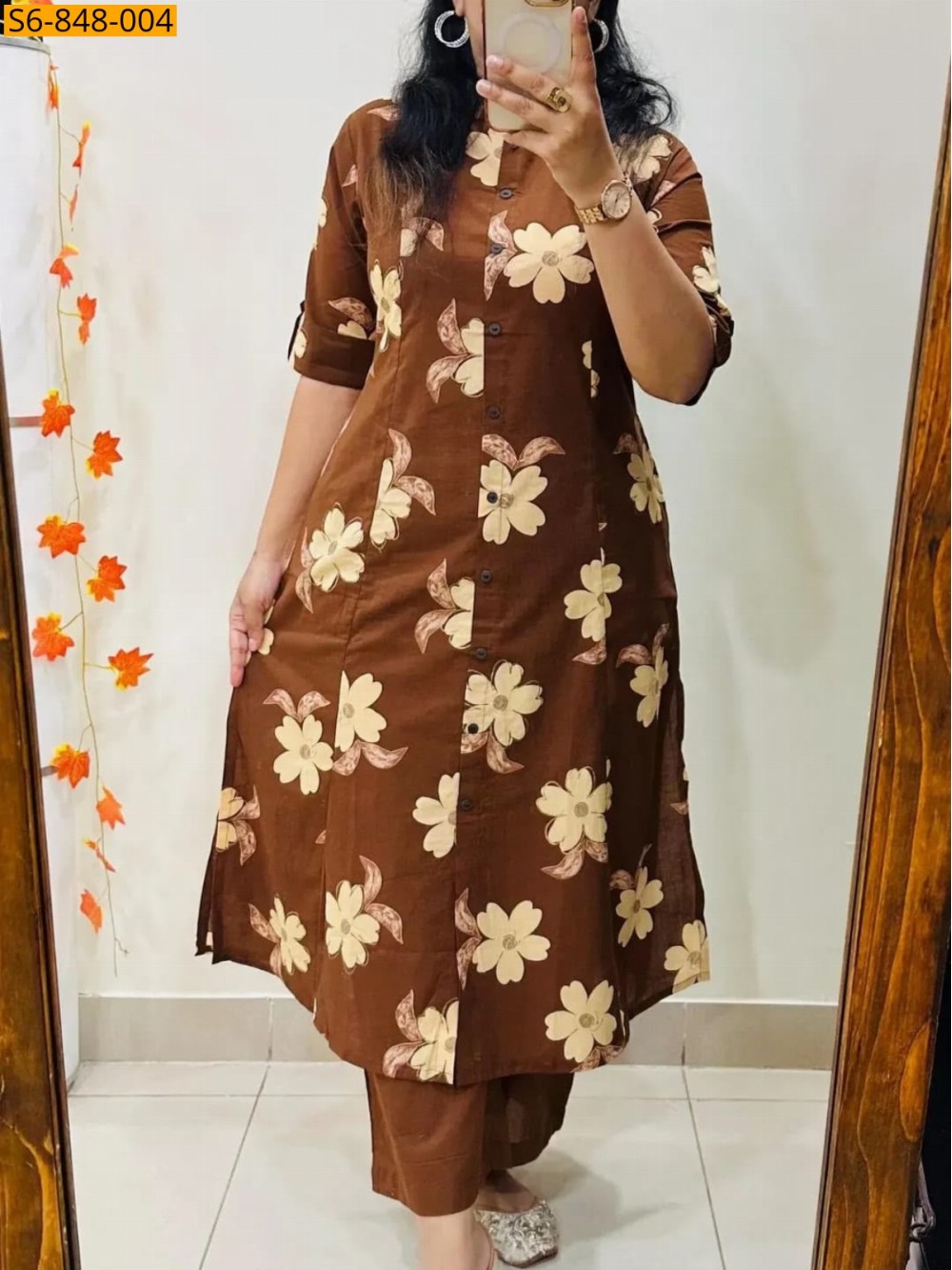 Fancy Blended rayon cotton Coord set