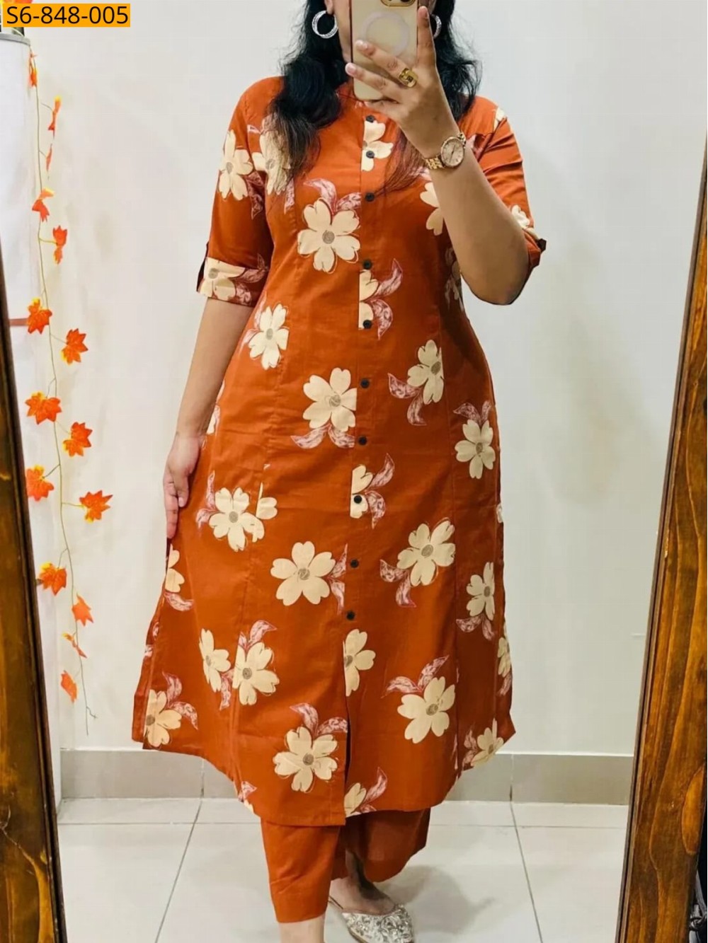 Fancy Blended rayon cotton Coord set