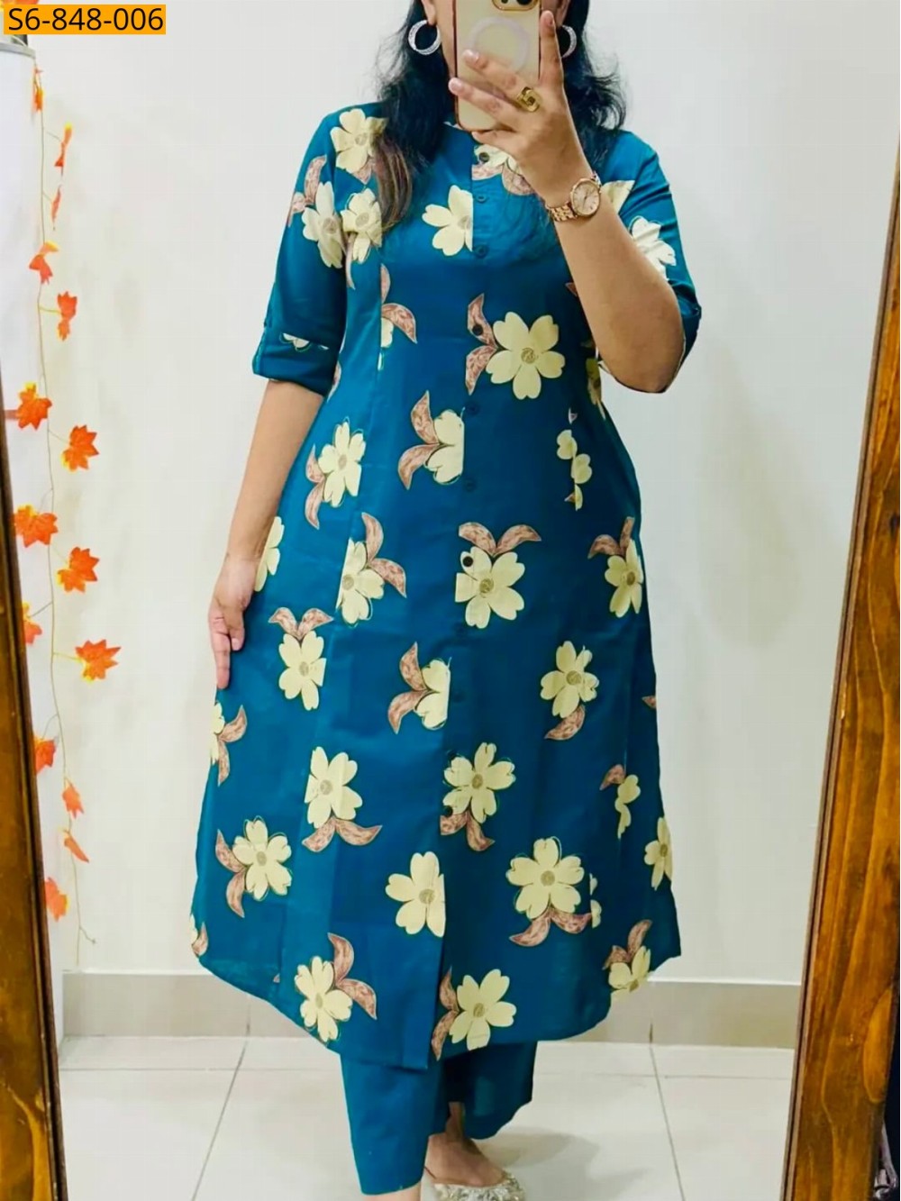 Fancy Blended rayon cotton Coord set