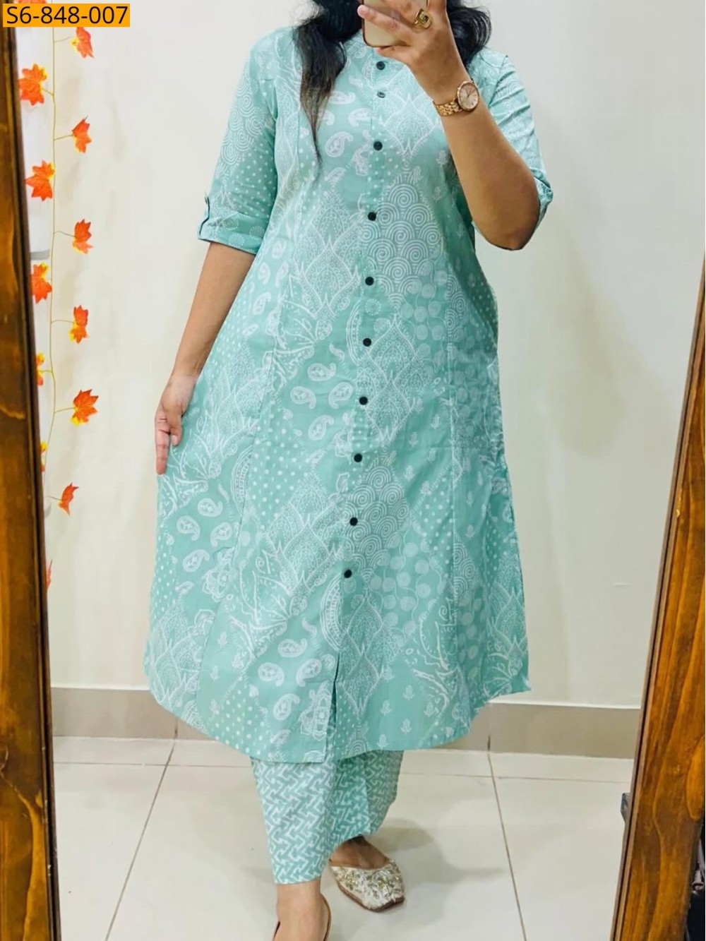 Fancy Blended rayon cotton Coord set