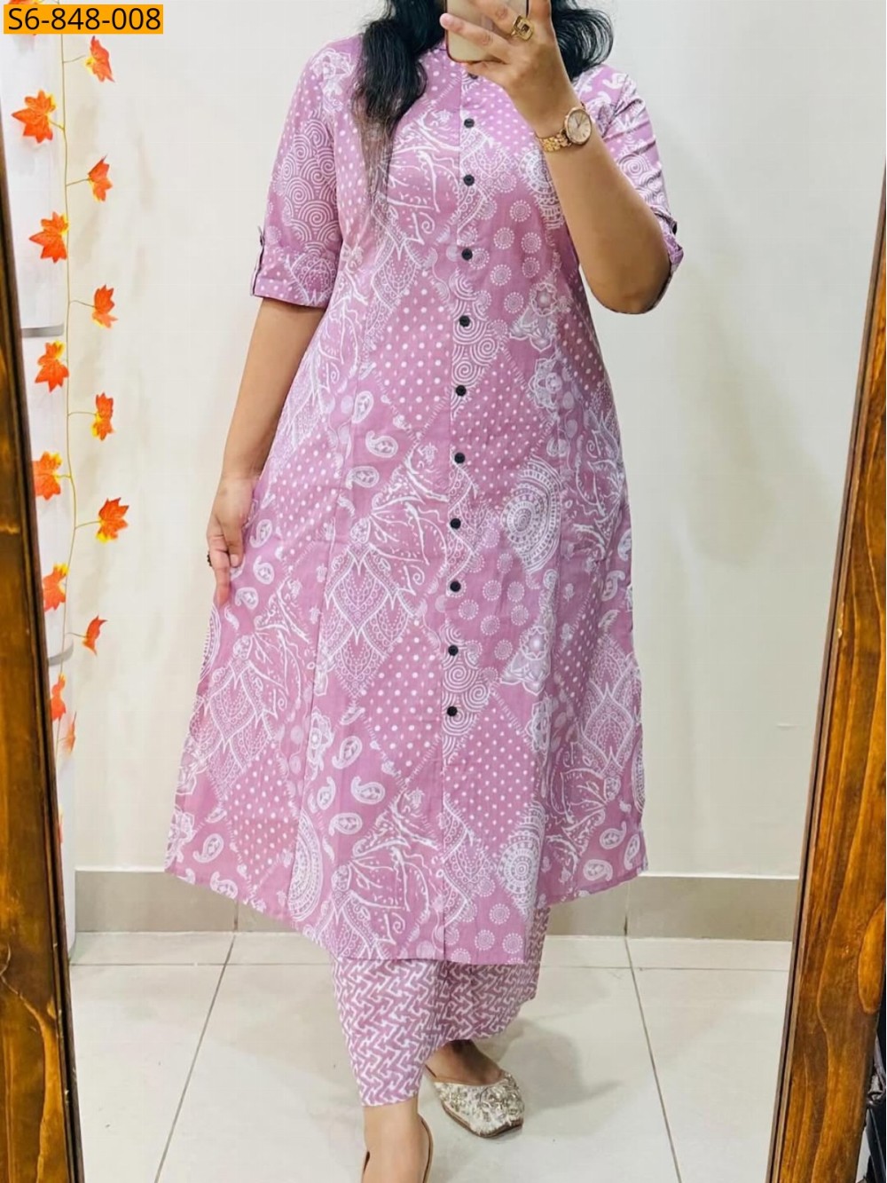 Fancy Blended rayon cotton Coord set