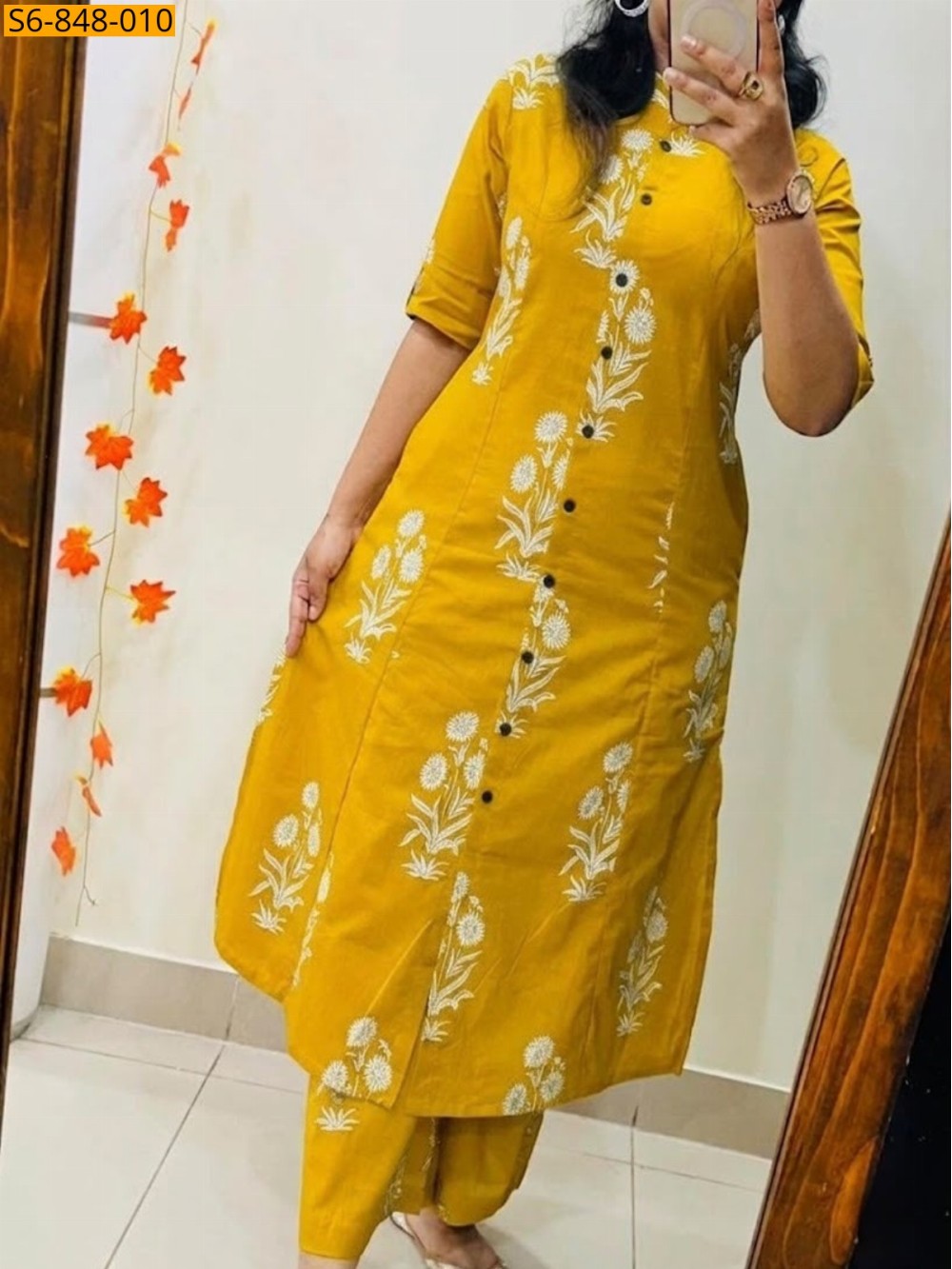 Fancy Blended rayon cotton Coord set