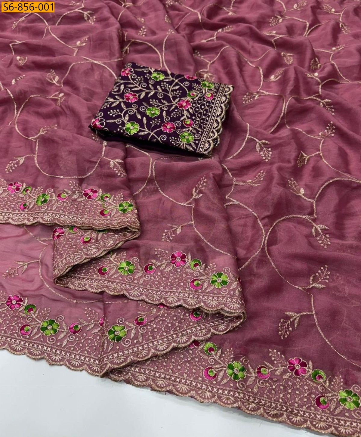 Fancy Star Georgette Saree