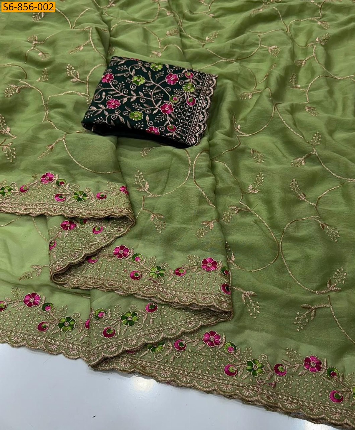 Fancy Star Georgette Saree