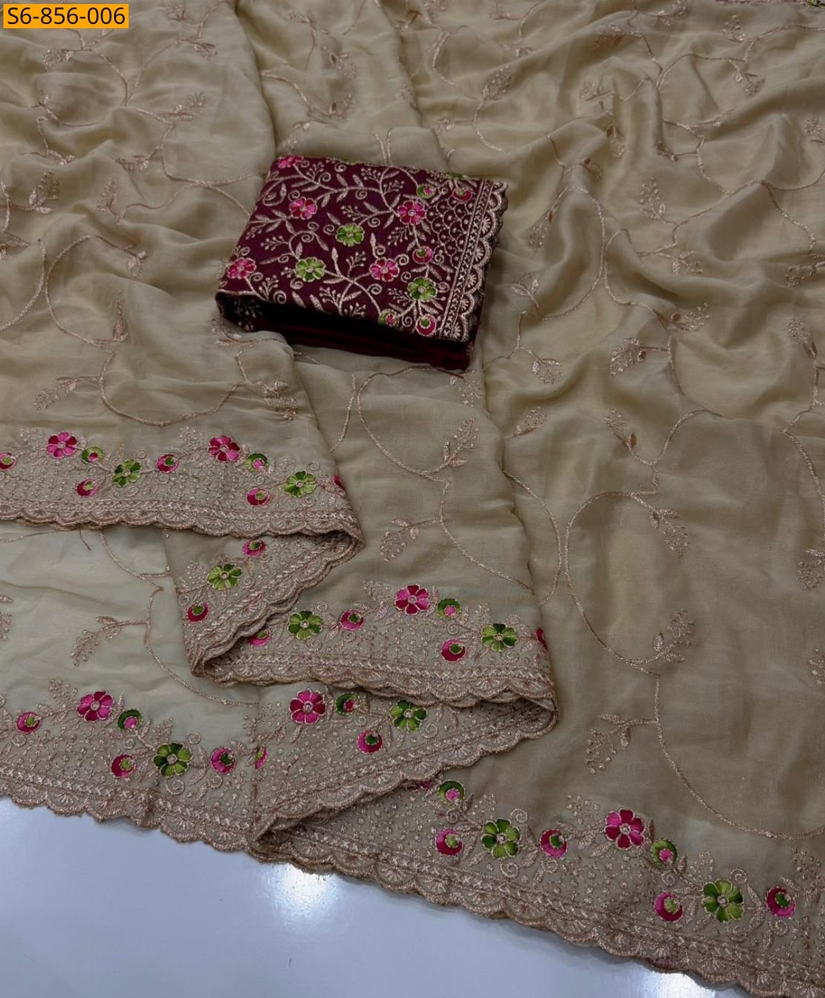 Fancy Star Georgette Saree