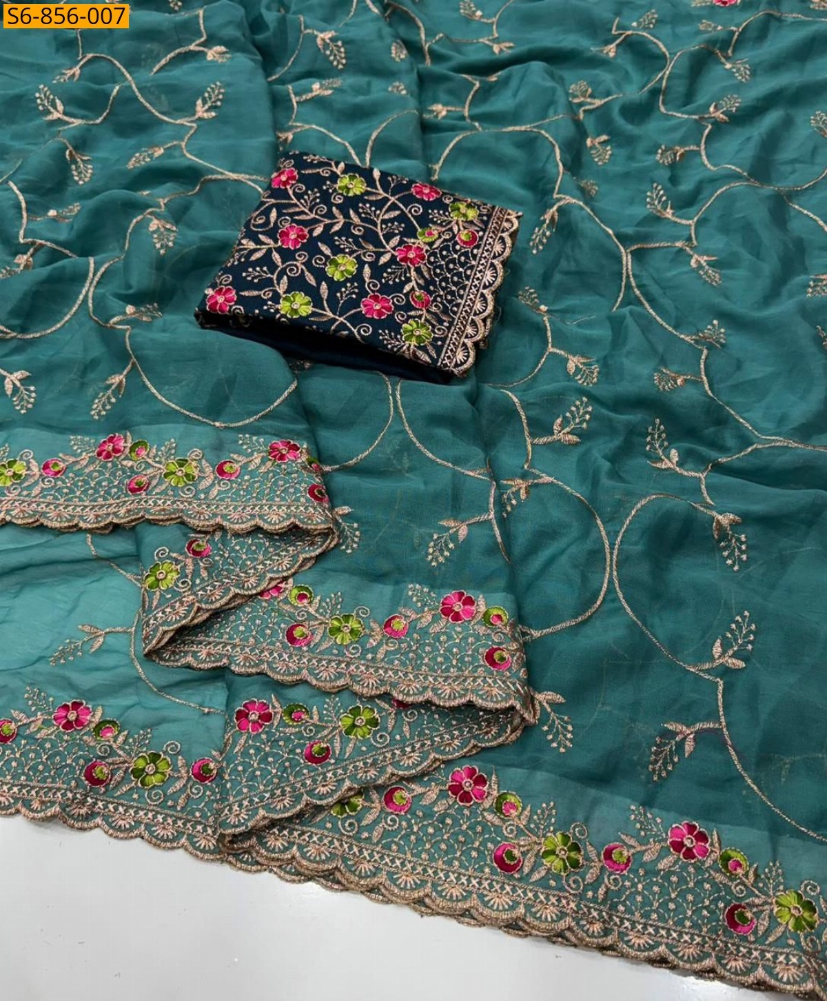 Fancy Star Georgette Saree