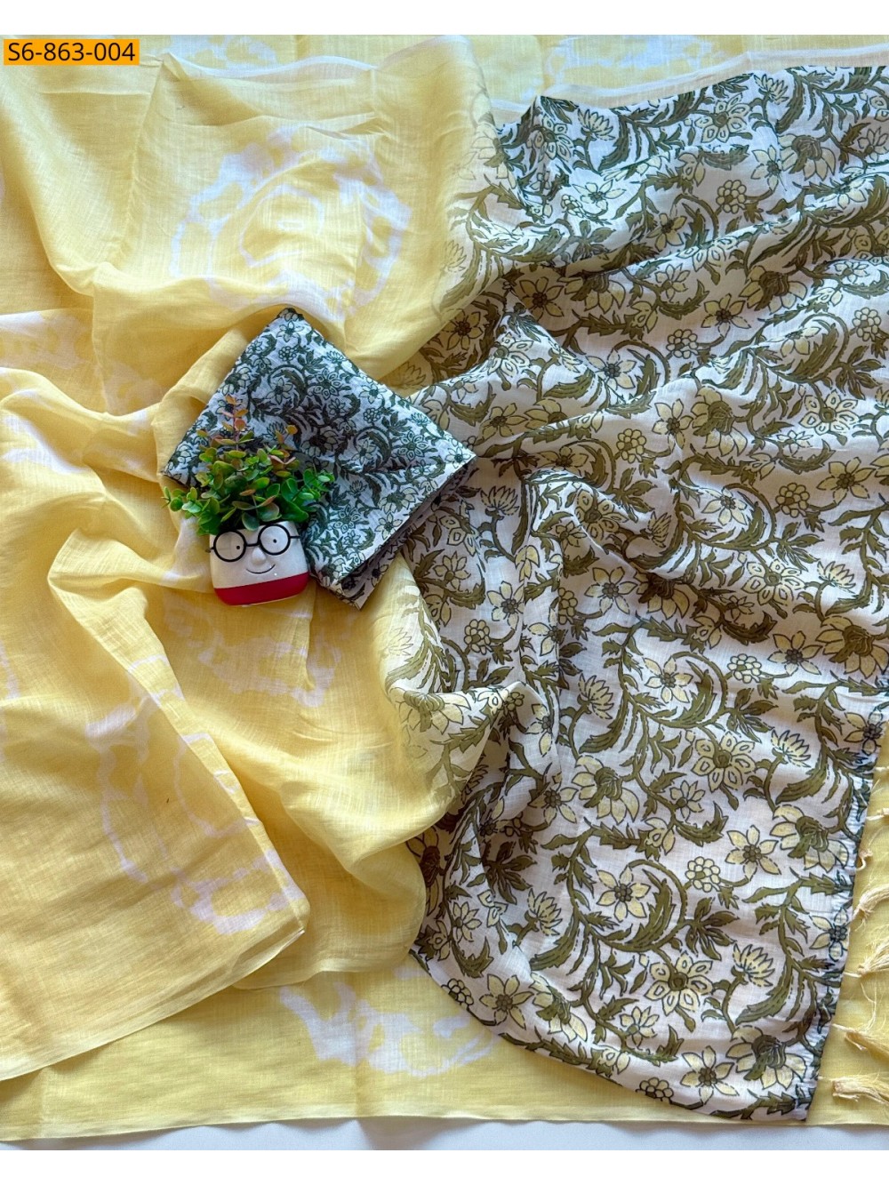 Fancy Linen Cotton Saree