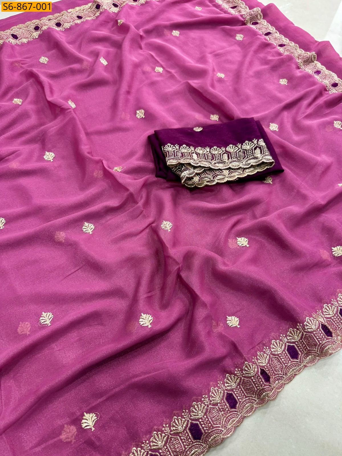 Fancy Star Georgette Saree
