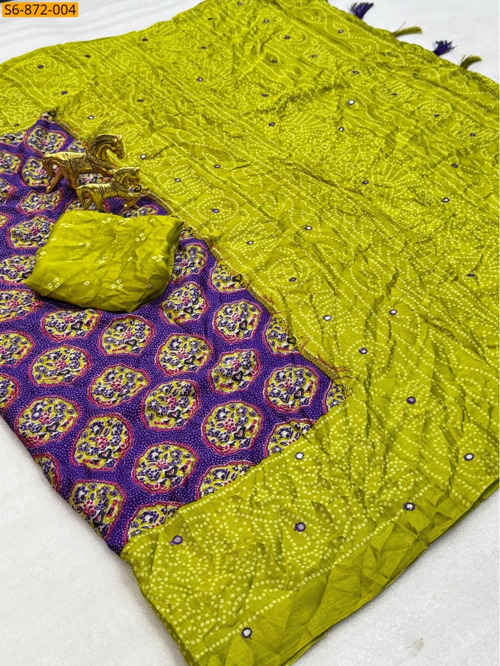Fancy Soft bleck dola silk Saree