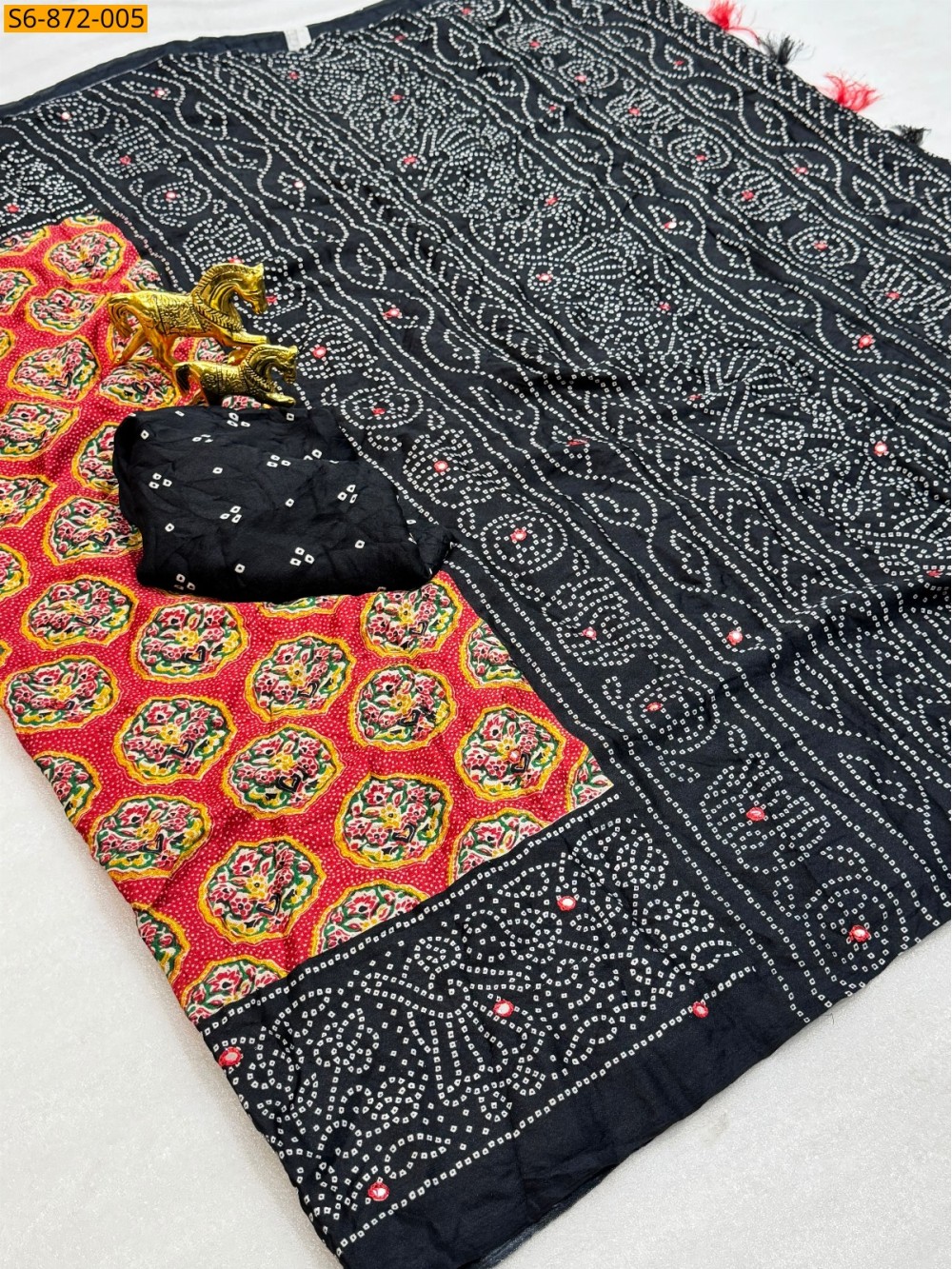 Fancy Soft bleck dola silk Saree