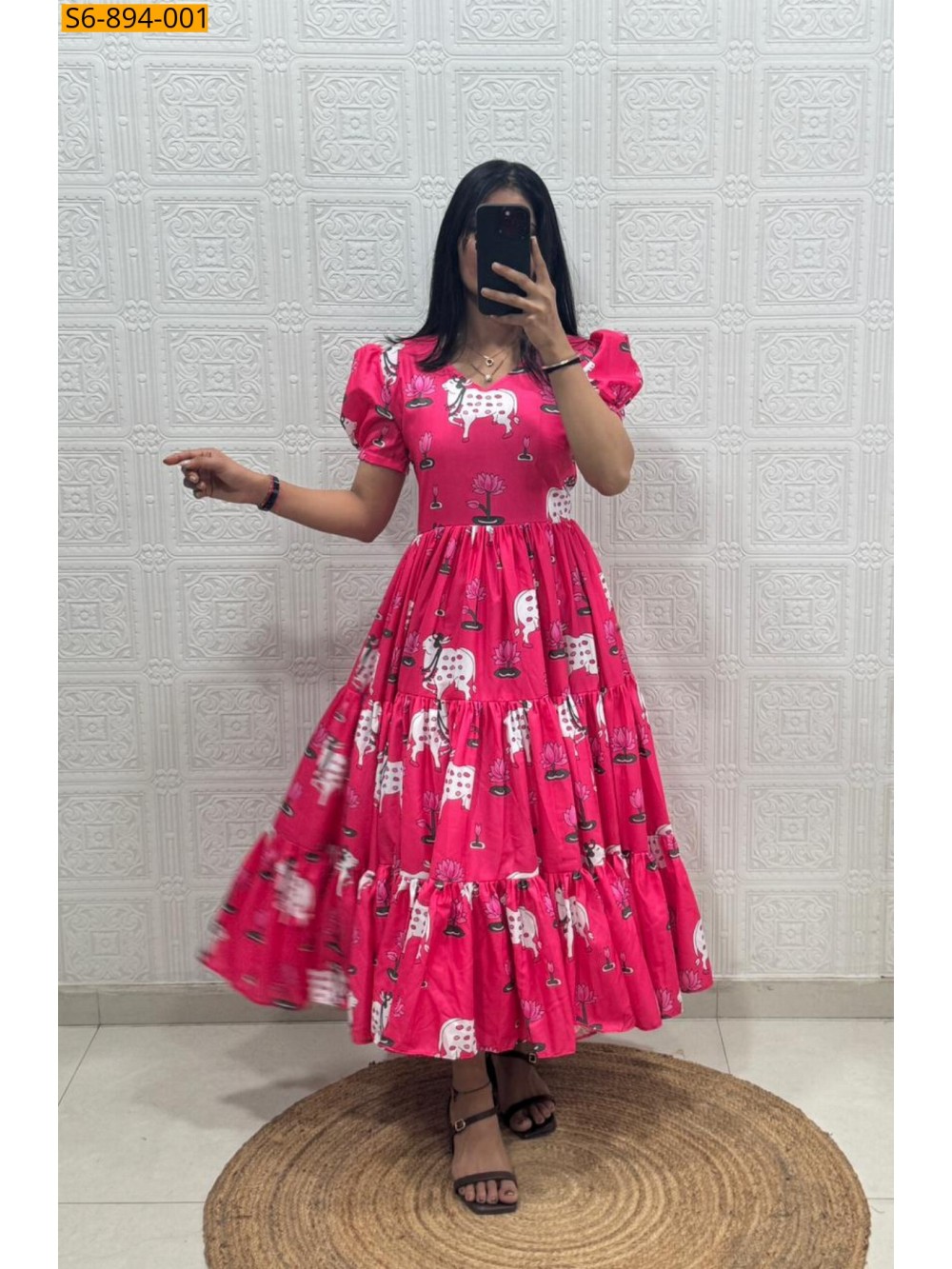 Fancy Blended muslin cotton Dress