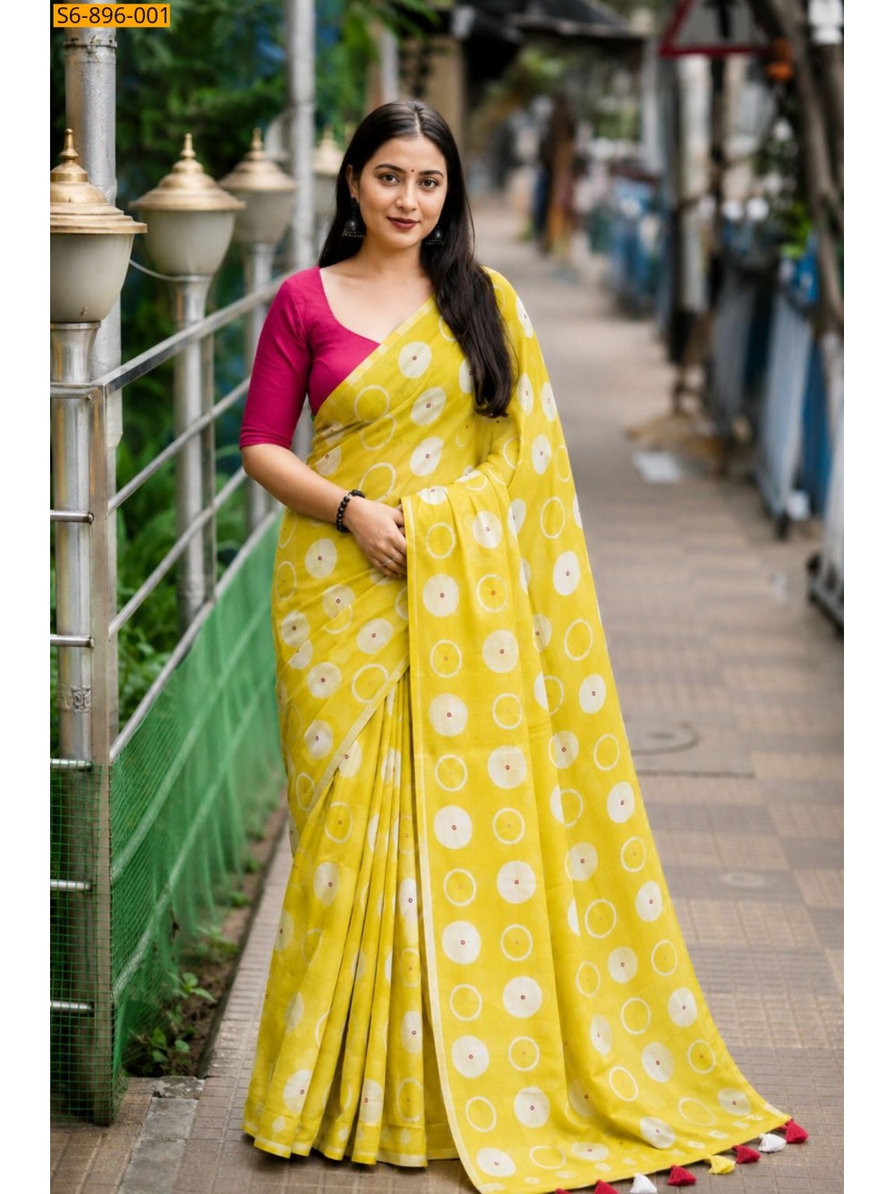 Yellow Fancy Soft Linen Cotton Saree Yellow Fancy Soft Linen Cotton Saree