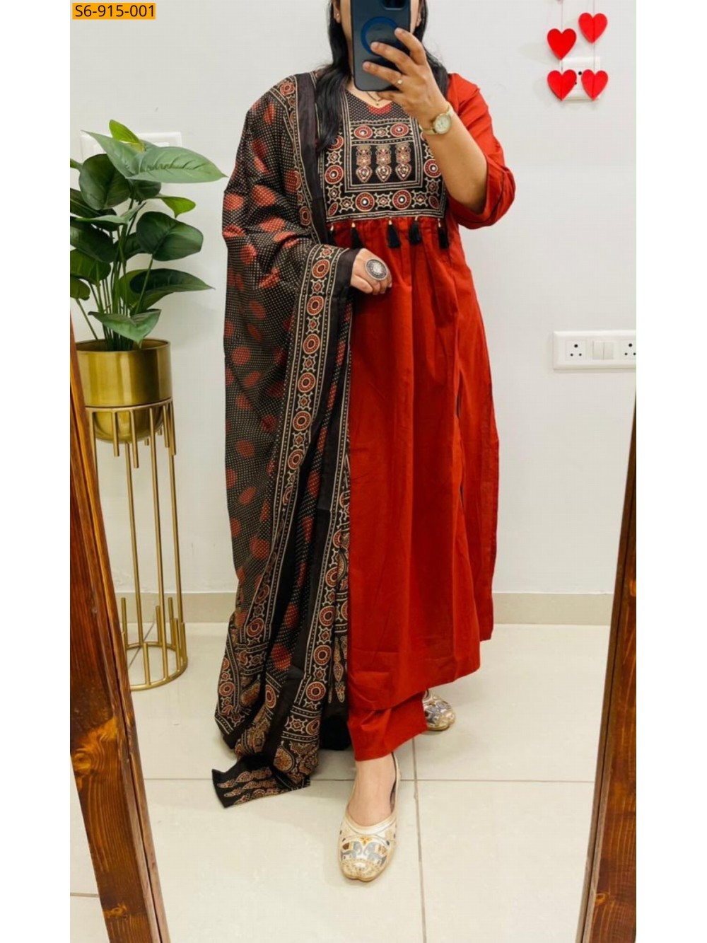 Fancy Cotton Kurti pant duppatta set