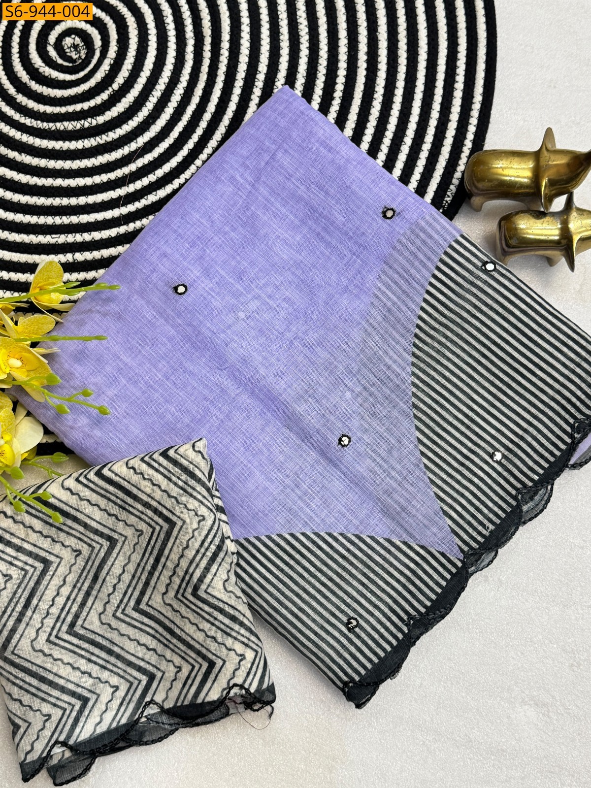 Fancy Soft Linen Cotton Saree