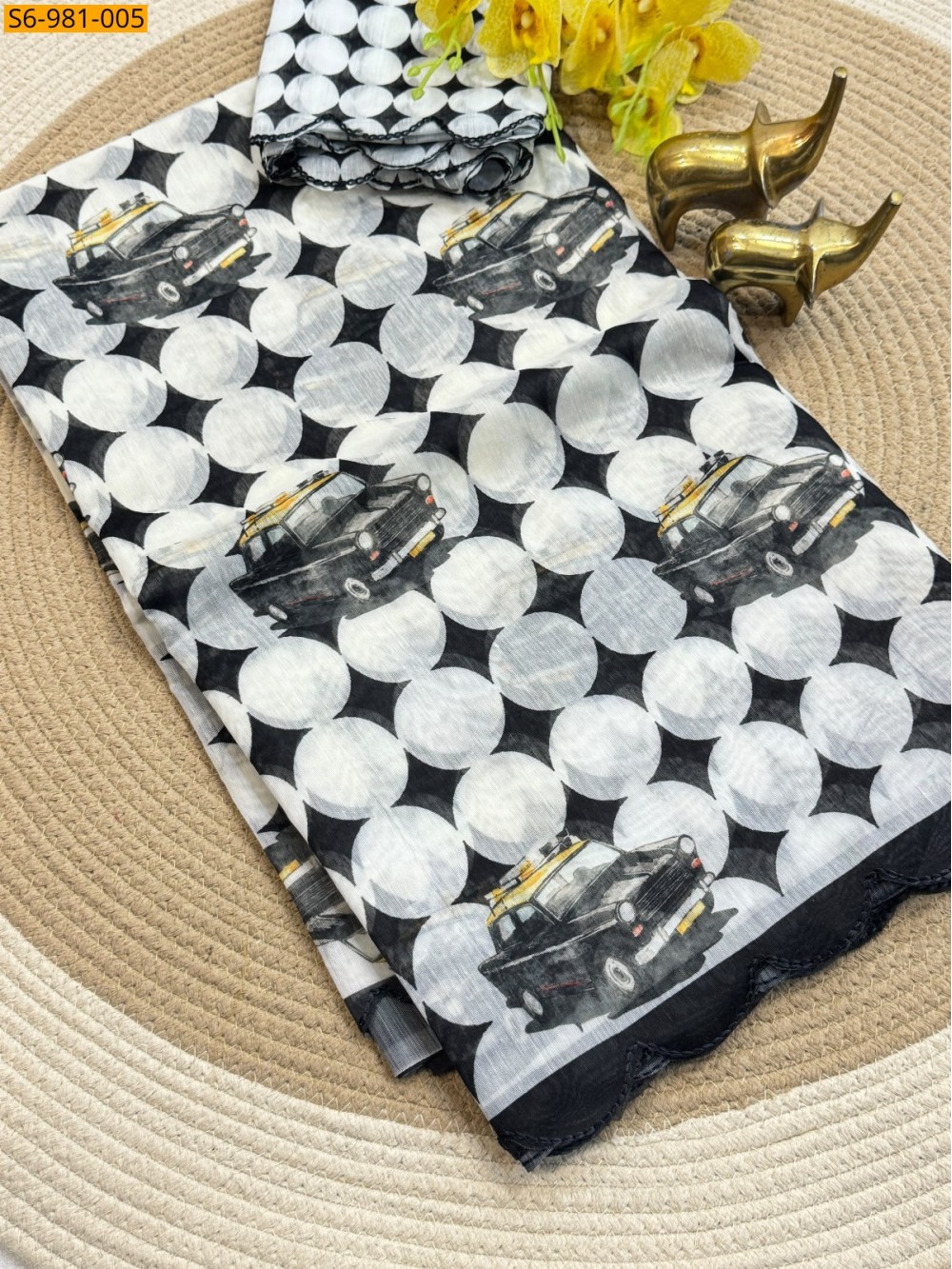 Fancy Soft chanderi Cotton Saree