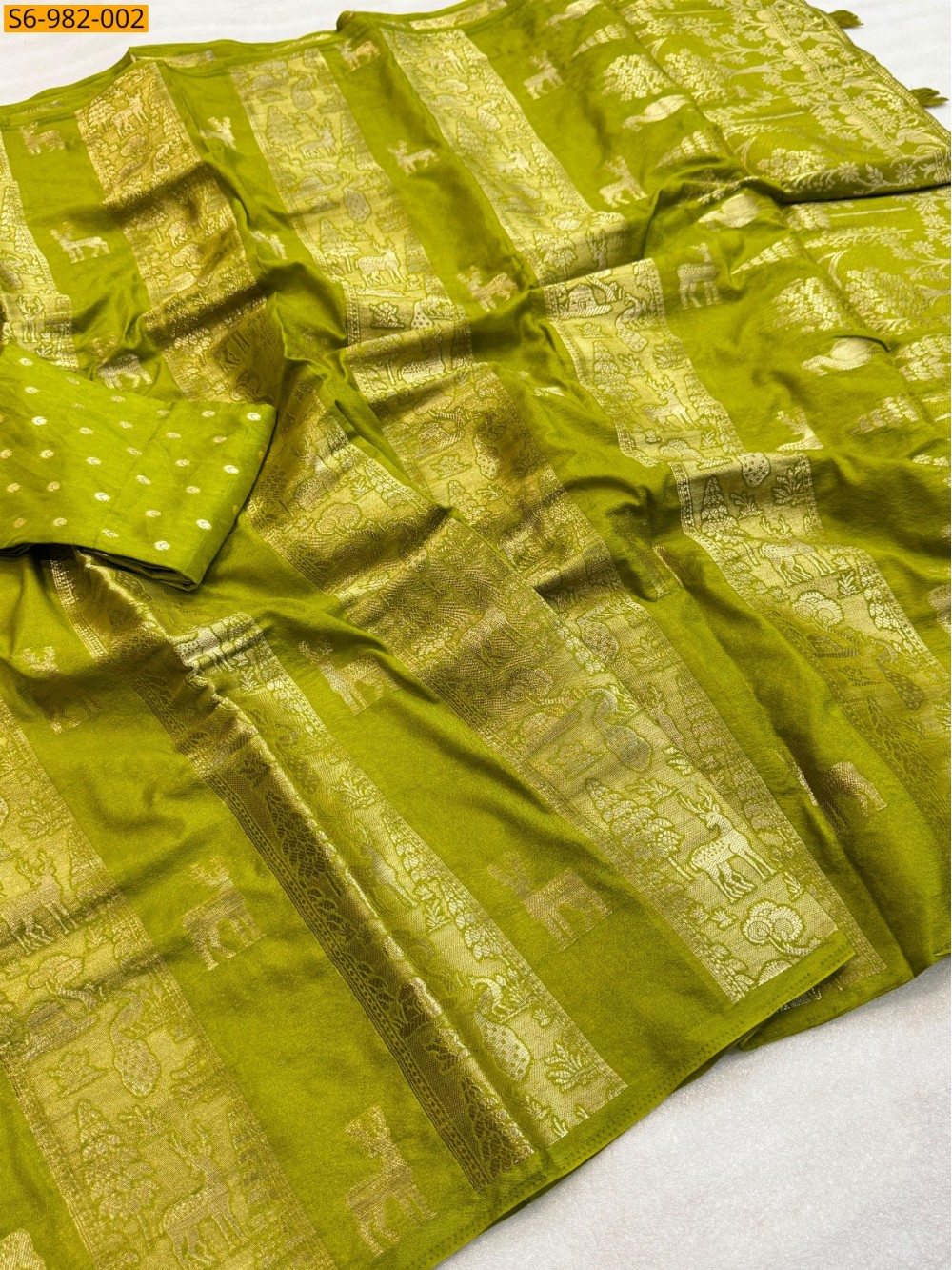 Fancy Moonga Viscose Soft Silk Saree