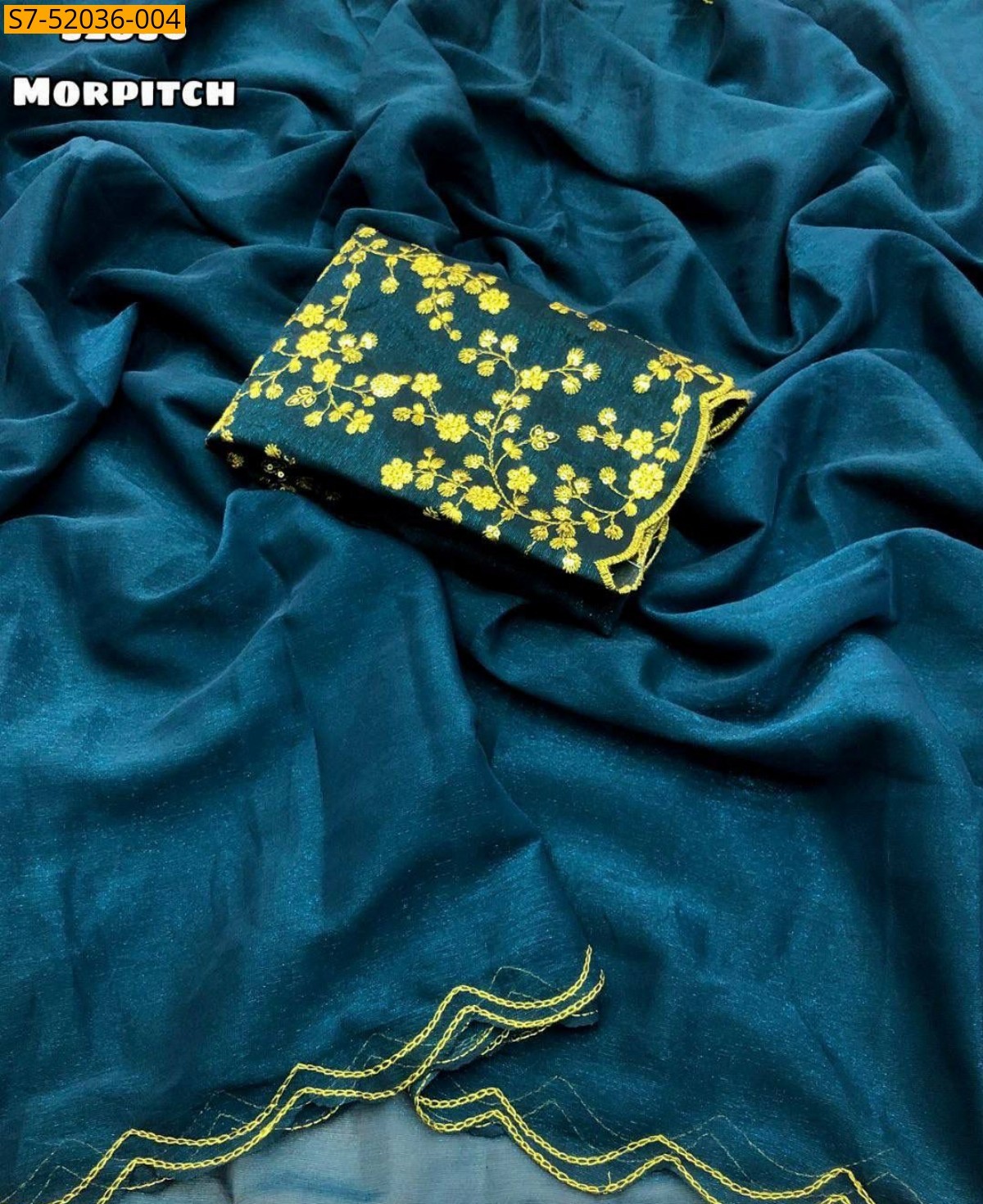 Morpitch Fancy chiffon  sarees 